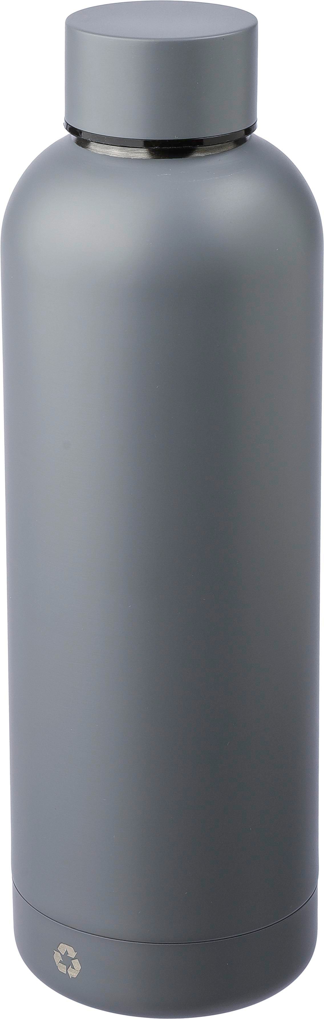 Edelstahl-Trinkflasche recycelt, 500 ml, doppelwandig, bedruckbar