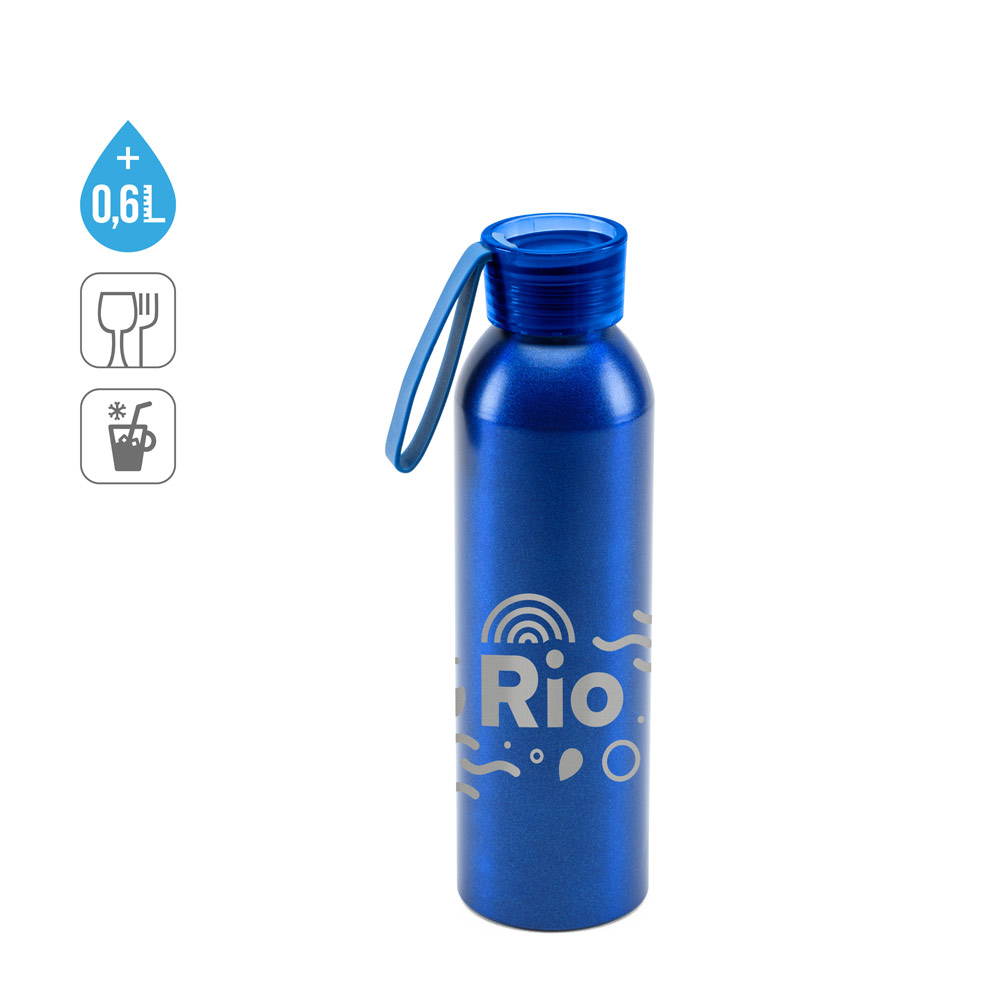RIO Aluminium Trinkflasche 660 ml mit PP-Verschluss – bedruckbar