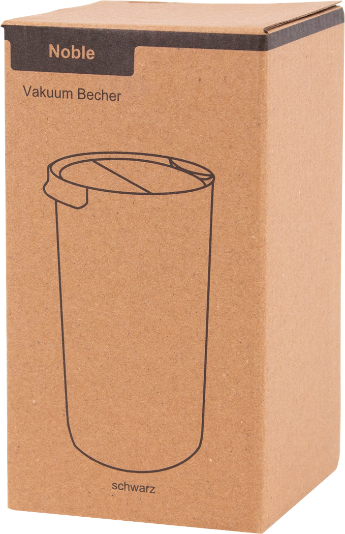 Vakuum-Isolierbecher NOBLE Edelstahl 450 ml – bedruckbar, doppelwandig