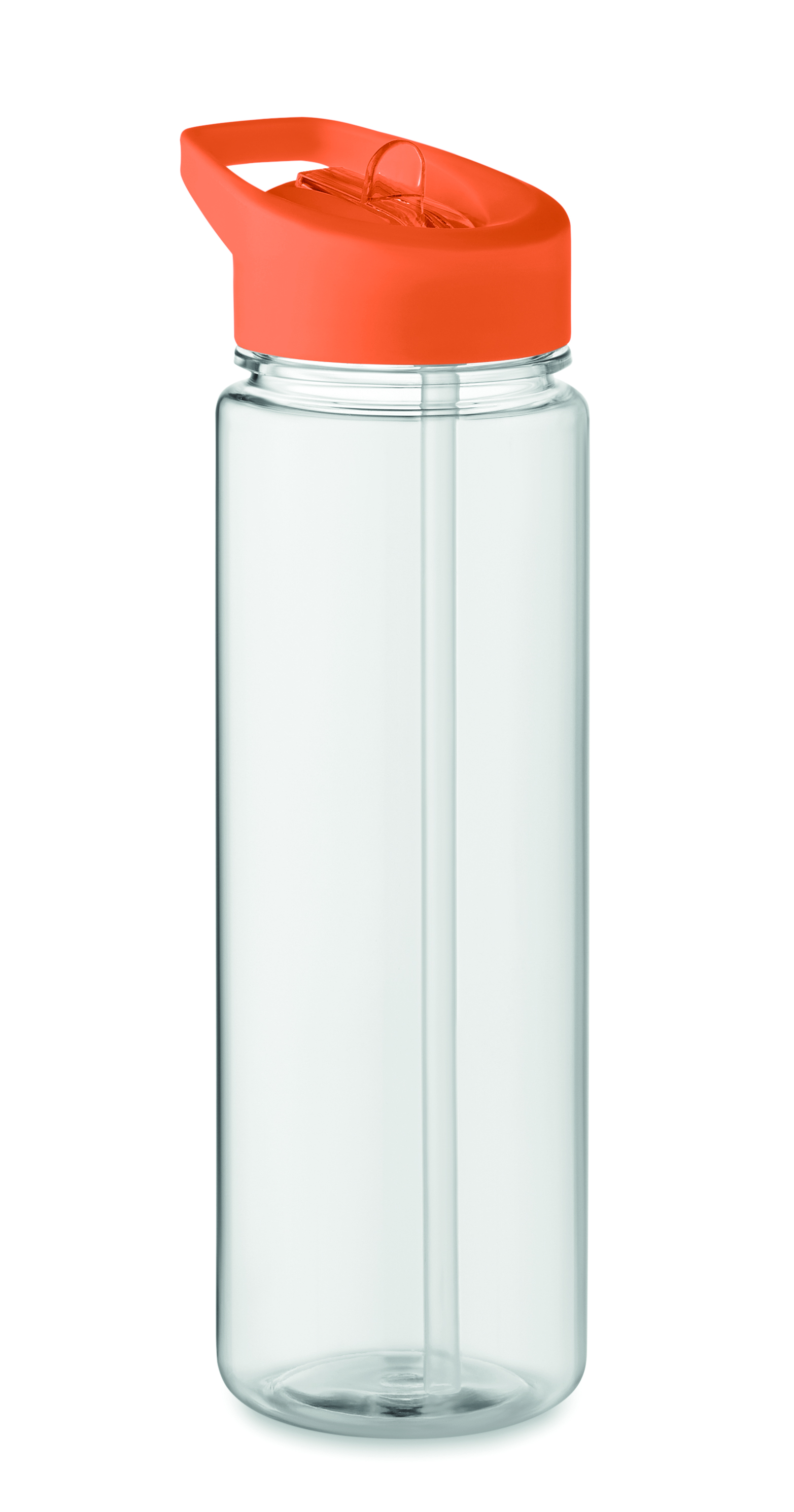 Trinkflasche RPET 650 ml ALABAMA mit Trinkhalm – bedruckbar