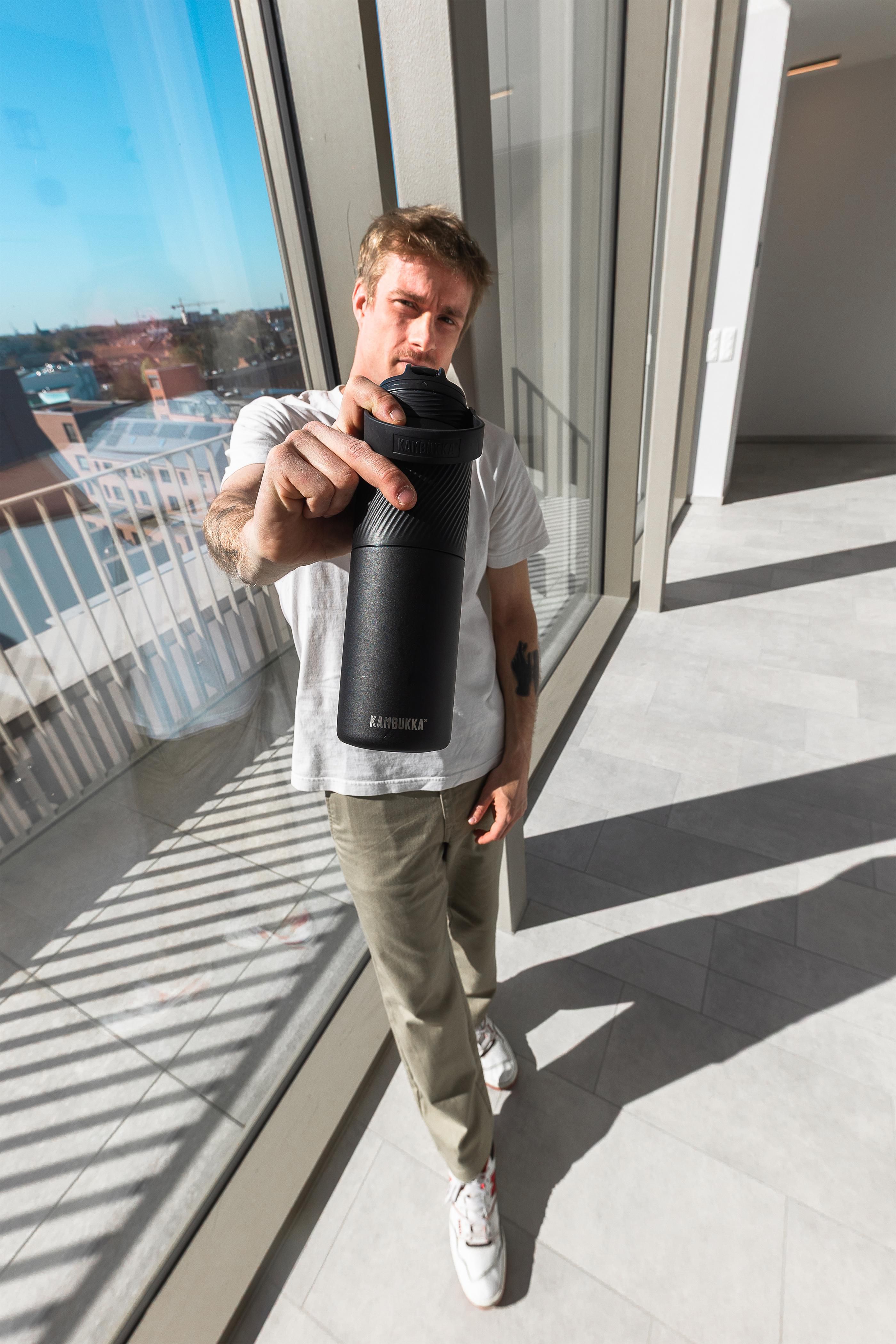 Kambukka® Dupla Edelstahl-Trinkflasche 1 L, isoliert – bedruckbar