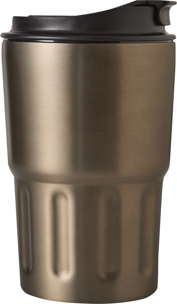 Vakuum-Trinkbecher TRAVEL MUG Edelstahl 400 ml, doppelwandig – bedruckbar