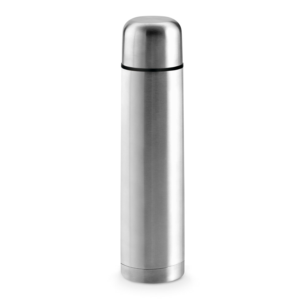 Thermosflasche Edelstahl 1000 ml – bedruckbar mit Lasergravur