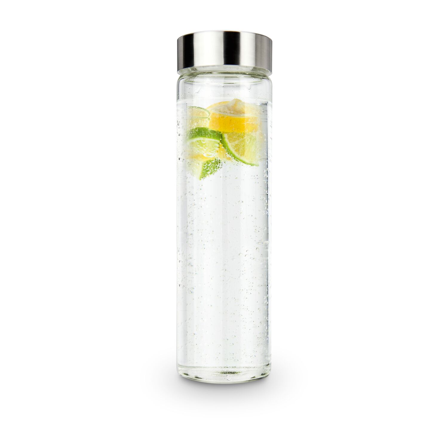 ROMINOX® Glaskaraffe Fiola 500 ml Borosilikatglas mit Edelstahl-Deckel