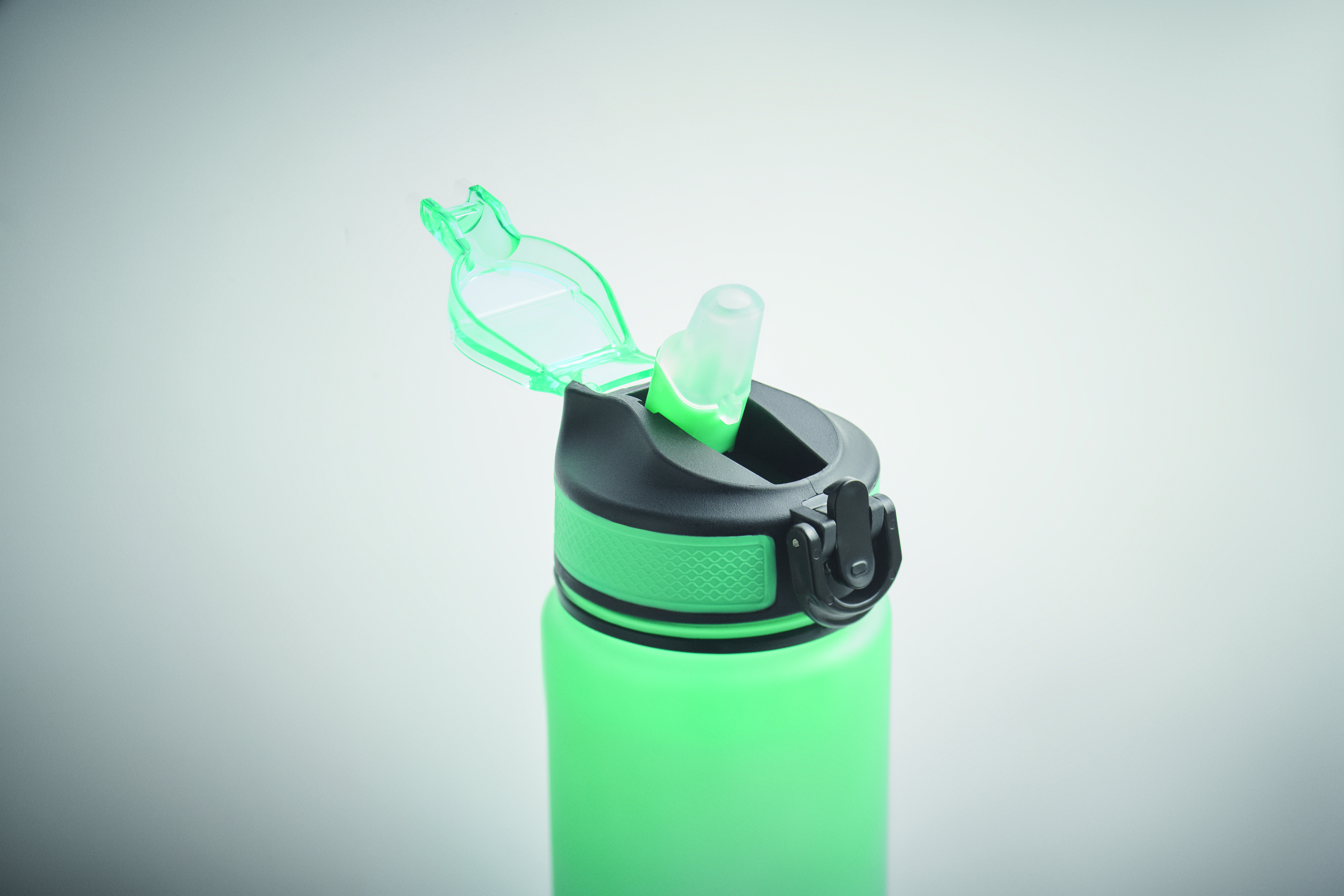 Sport-Trinkflasche RPET 1L ACTIVATE mit Trinkhalm & Zeitmarkierung