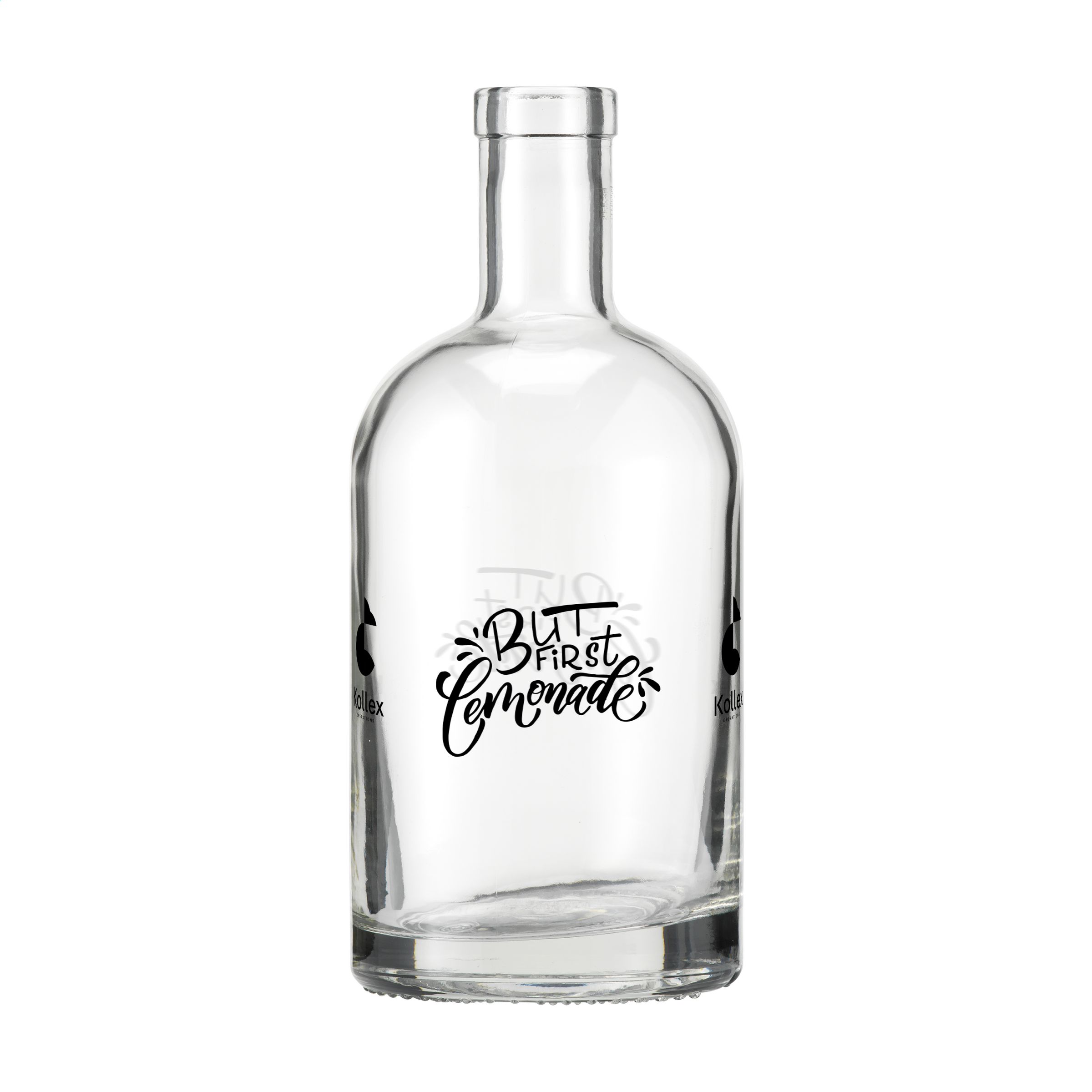Glasflasche Helsinki 700 ml mit Holz-Korkverschluss – bedruckbar