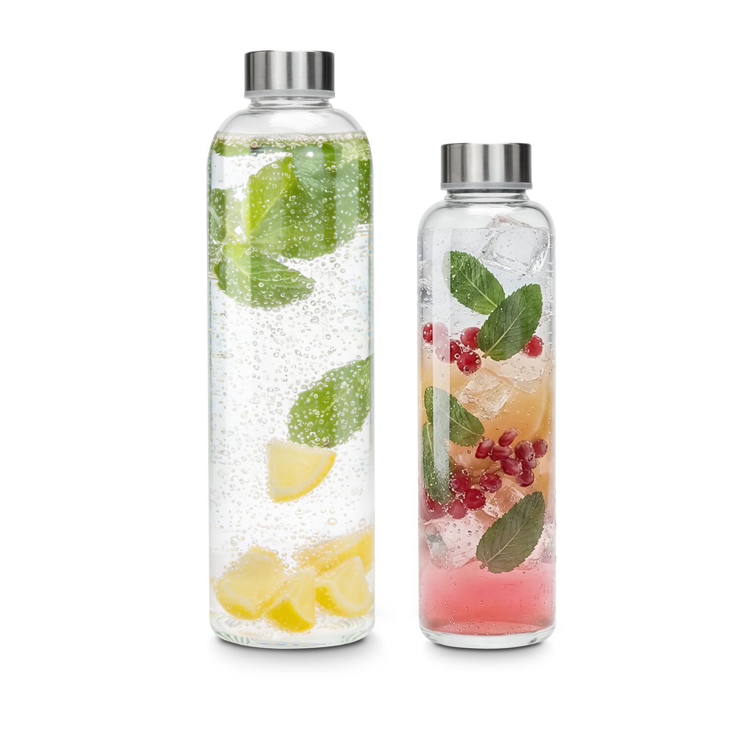 Glaskaraffe Pura 1.000 ml ROMINOX® - Borosilikatglas bedruckbar