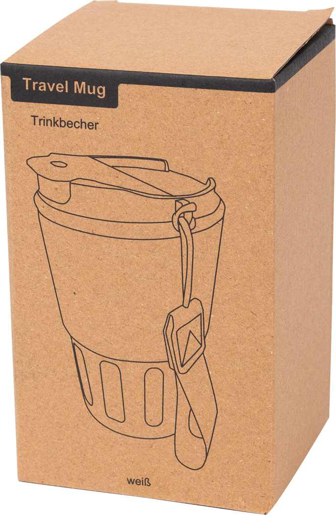 Vakuum-Trinkbecher TRAVEL MUG Edelstahl 400 ml, doppelwandig – bedruckbar
