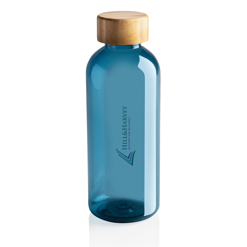 rPET Trinkflasche 660ml mit Bambus-Deckel zum Bedrucken | RCS