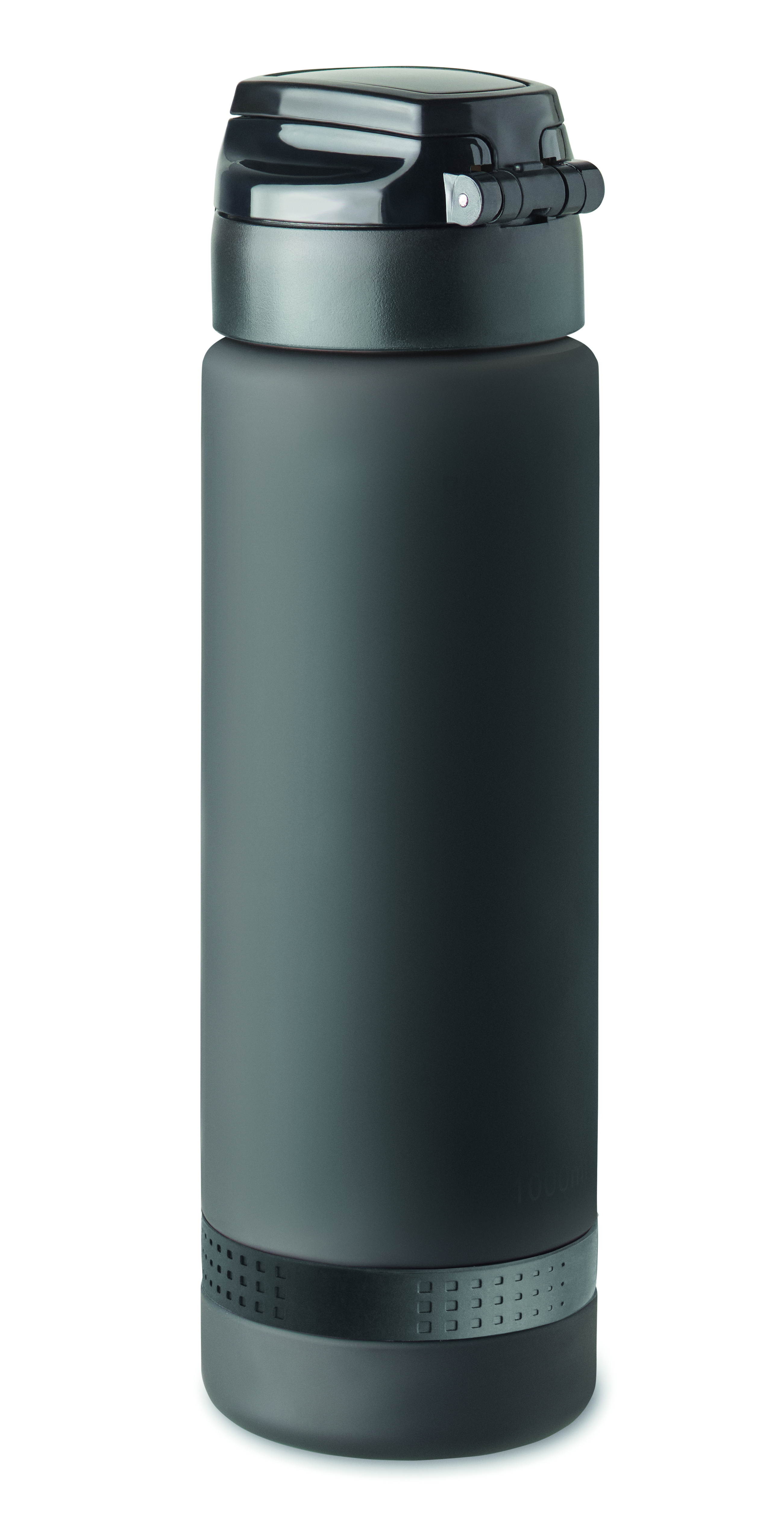 Sport-Trinkflasche RPET 1L LEVEL mit Zeitmarkierung & Flip-Top