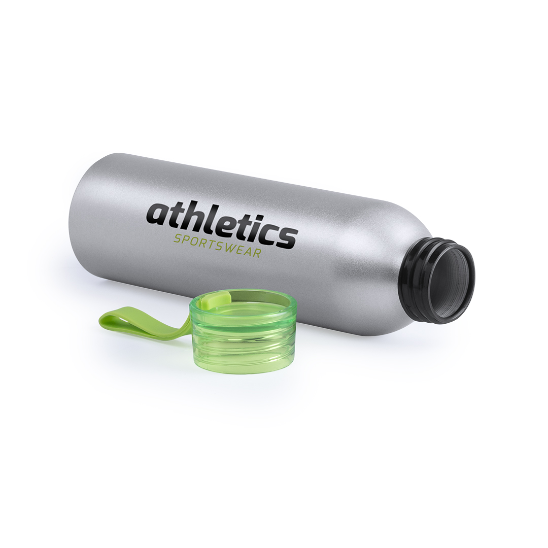 Aluminium-Trinkflasche Tukel 650 ml mit Sicherheitsdeckel & Trageriemen