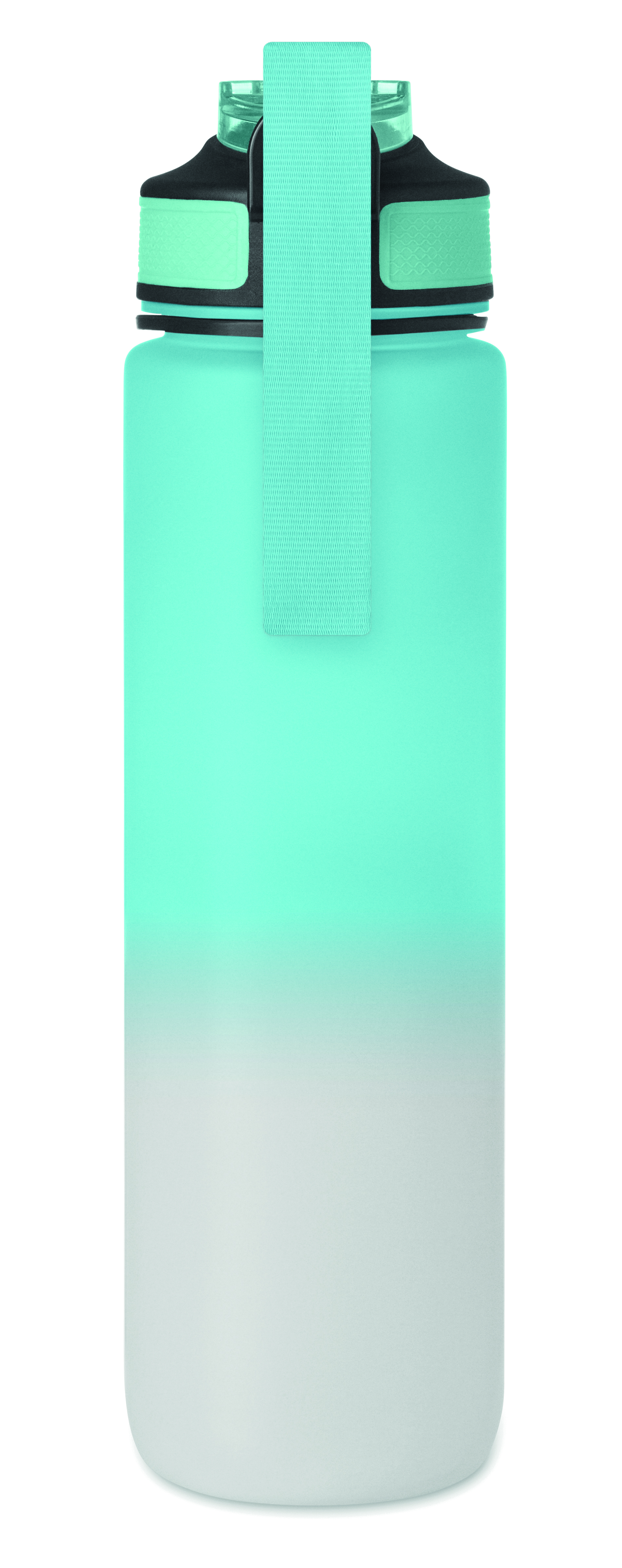 Sport-Trinkflasche RPET 1L ACTIVATE mit Trinkhalm & Zeitmarkierung