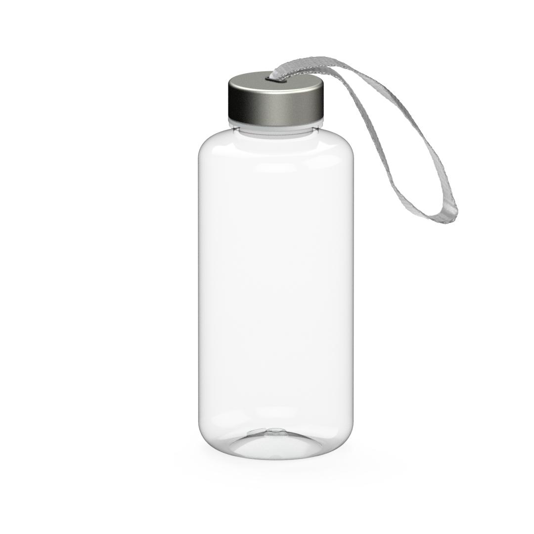 Trinkflasche "Pure" 1,0 l aus Tritan mit Edelstahldeckel – bedruckbar