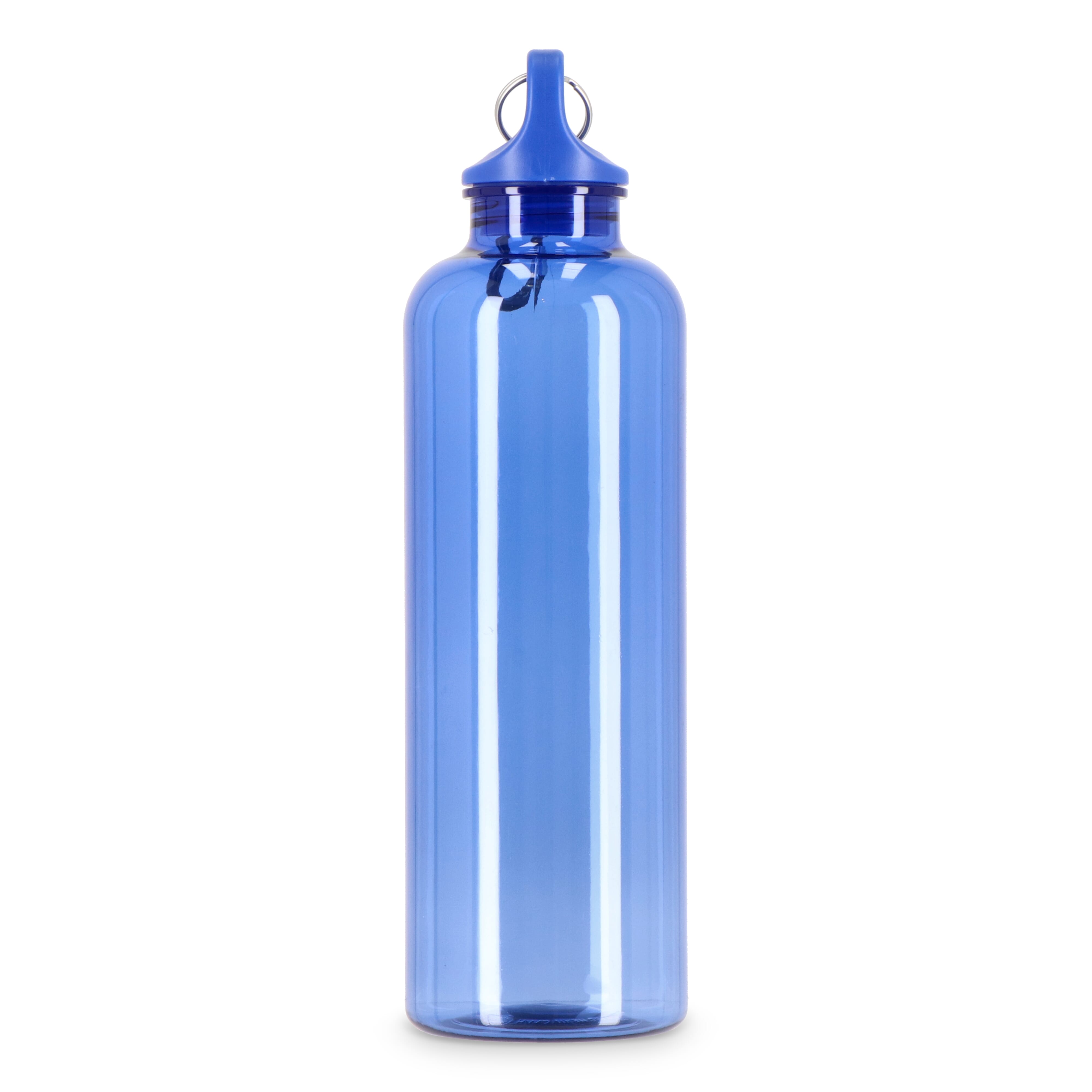 Trinkflasche R-PET 750 ml mit Karabiner – bedruckbar als Werbeartikel