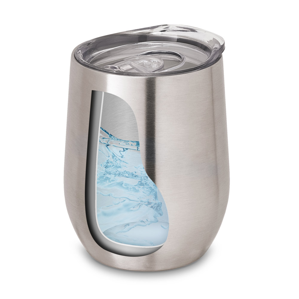 RONDE Reisebecher Edelstahl 400 ml, doppelwandig vakuumisoliert