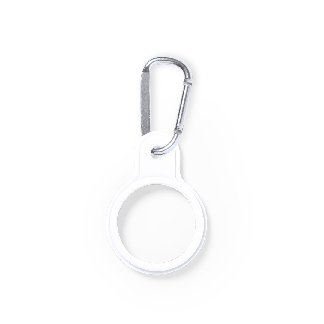 Flaschenhalter Gotan aus Silikon mit Aluminiumkarabiner, bedruckbar