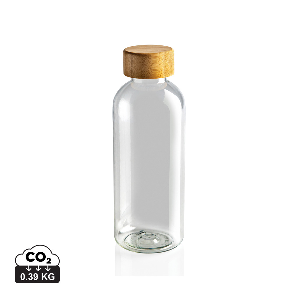 rPET Trinkflasche 660ml mit Bambus-Deckel zum Bedrucken | RCS