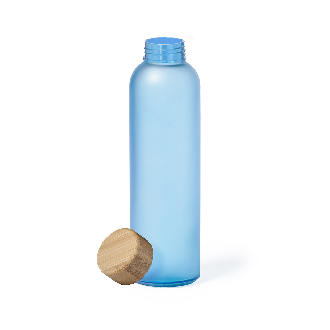 Sublimations-Trinkflasche Vantex 500 ml – Glas mit Bambus-Verschluss
