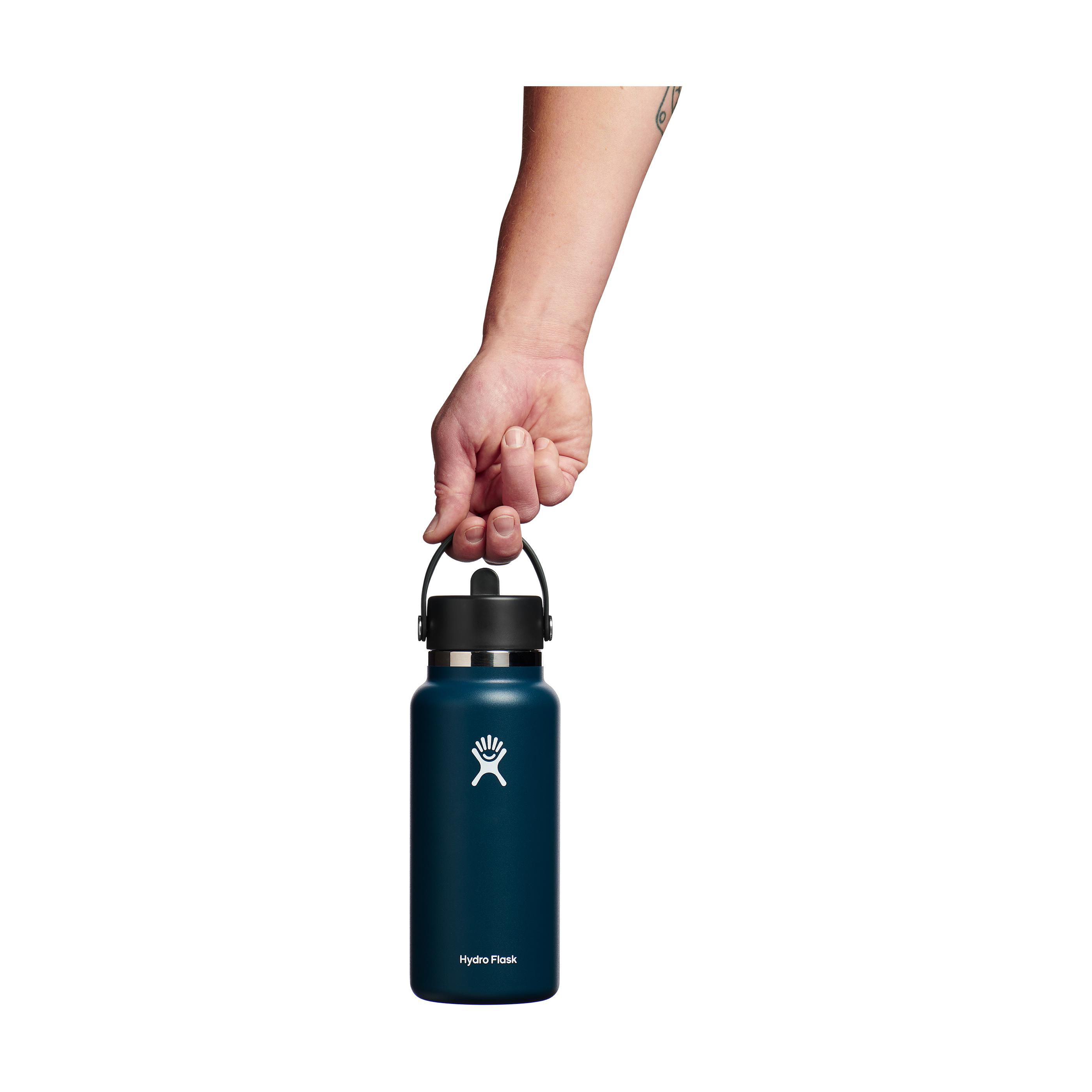 Hydro Flask Wide Mouth Edelstahl-Trinkflasche 946 ml mit Strohhalm