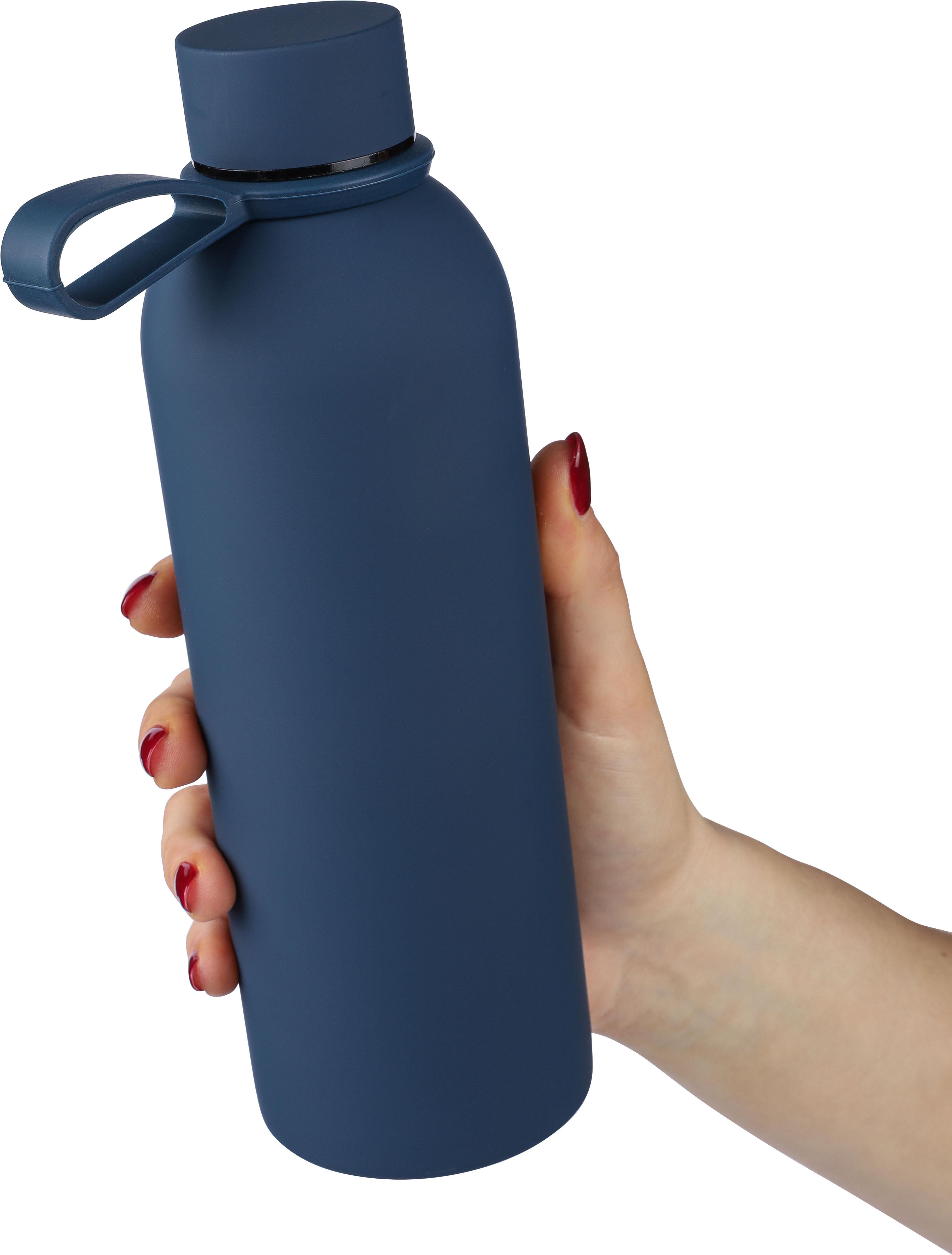 Edelstahl-Trinkflasche Sena 500 ml – doppelwandig, recycelt, bedruckbar