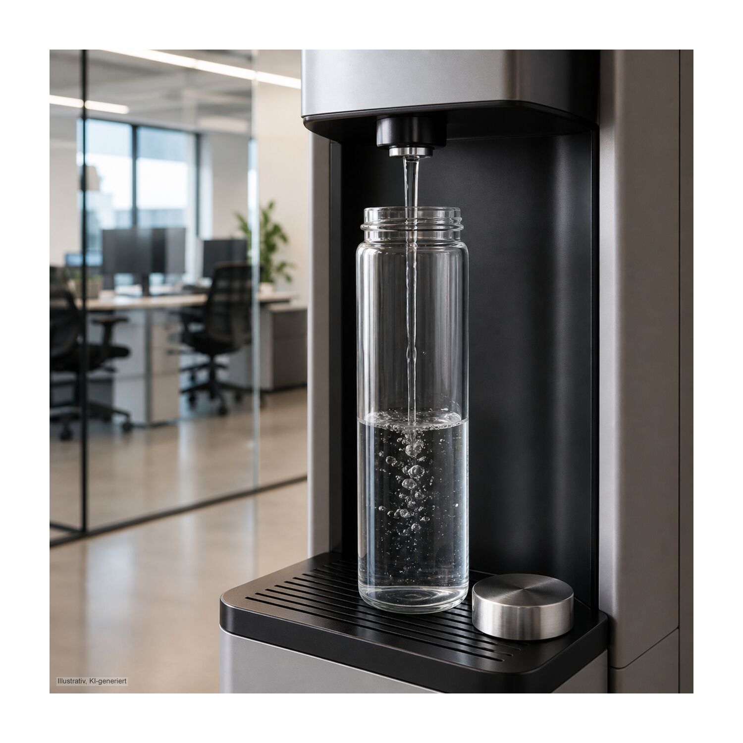 ROMINOX® Glaskaraffe Fiola 500 ml Borosilikatglas – bedruckbar