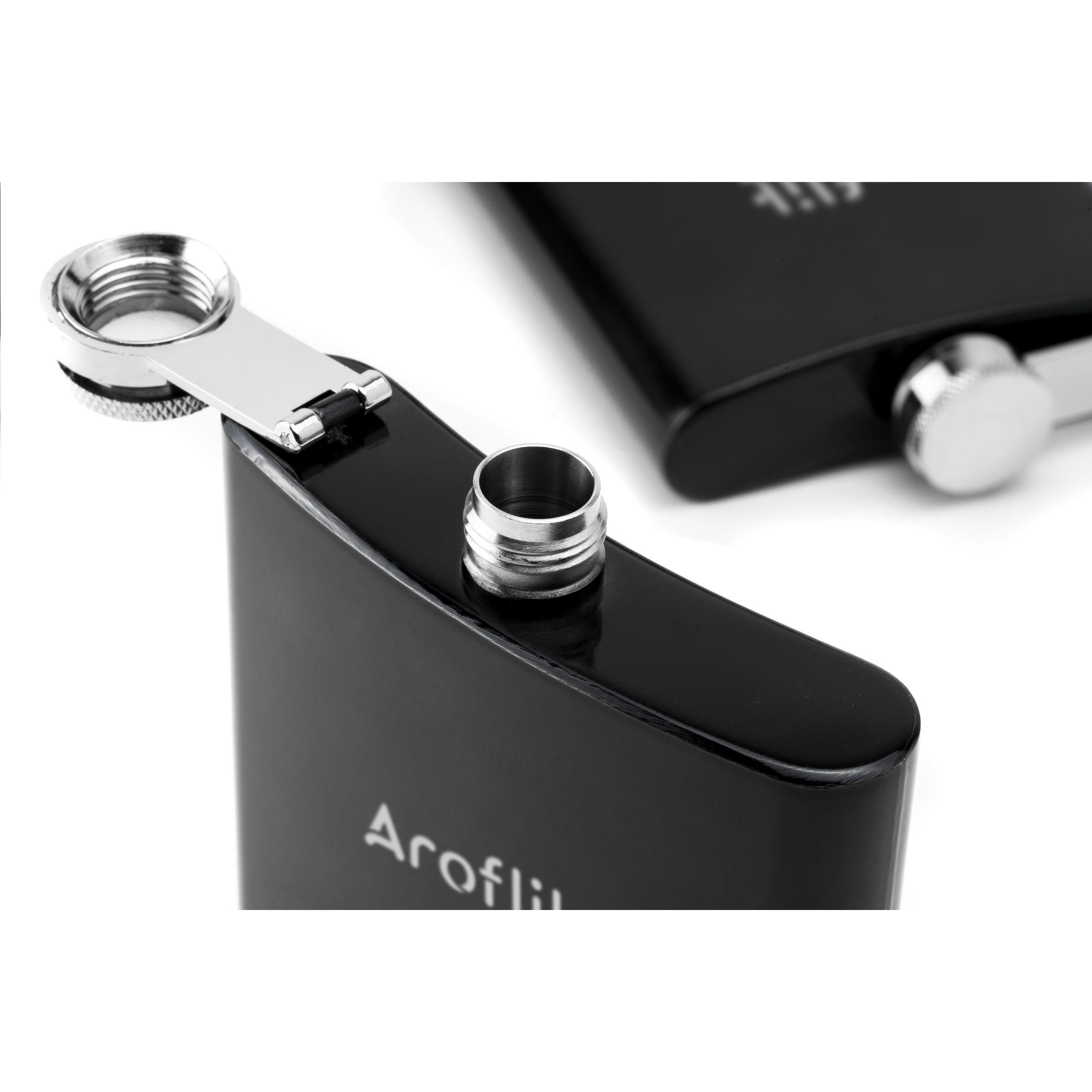 Flachmann HipFlask 200 ml Edelstahl, gebürstet – bedruckbar