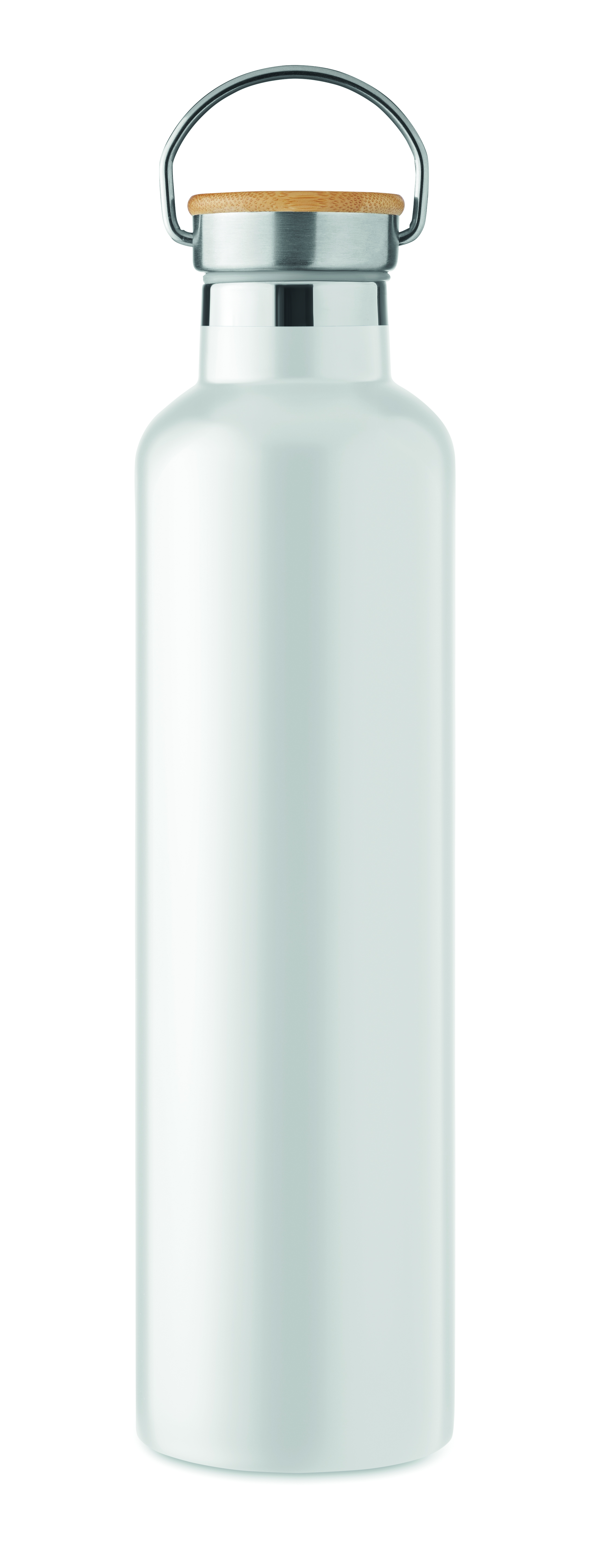 Isolierflasche 1000 ml HELSINKI LARGE – Edelstahl mit Bambusdeckel