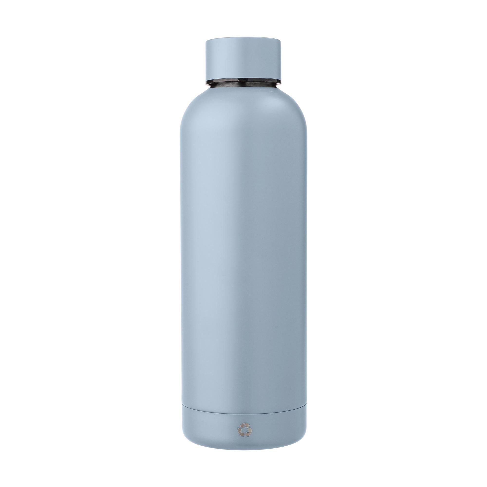 Edelstahl-Trinkflasche recycelt, 500 ml, doppelwandig, bedruckbar