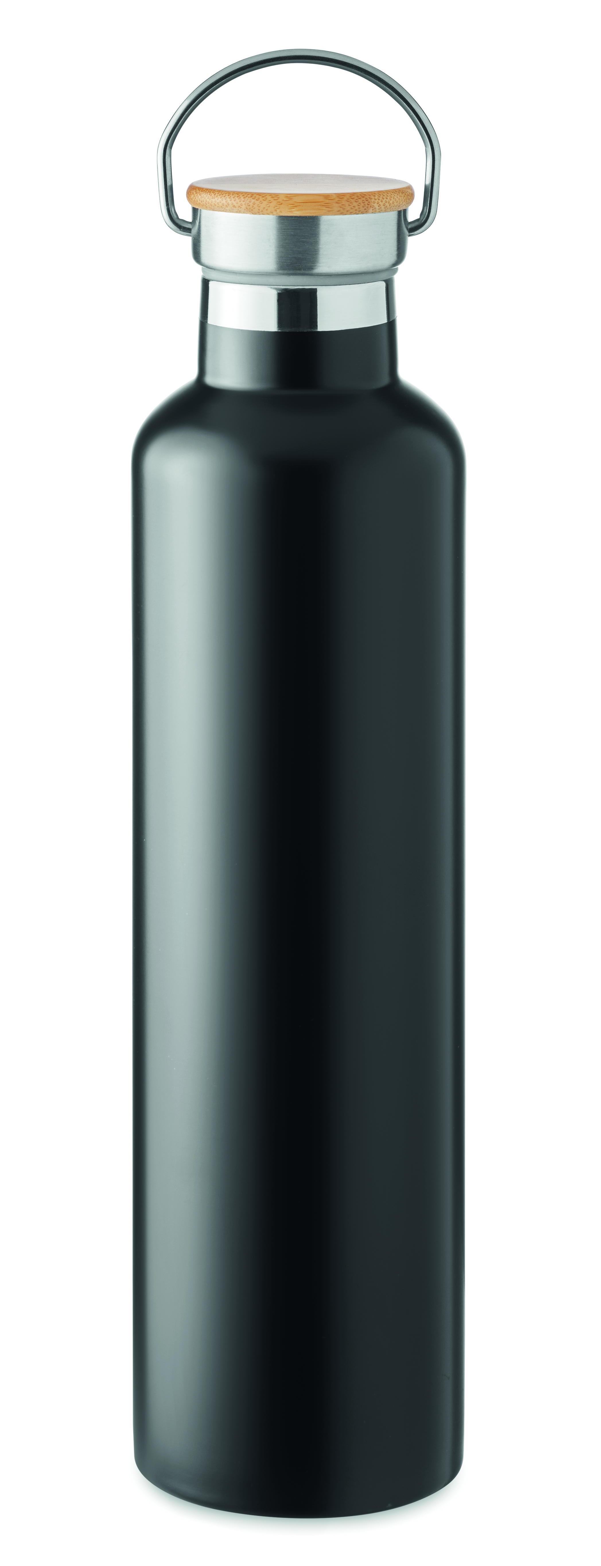 Isolierflasche 1000 ml HELSINKI LARGE – Edelstahl mit Bambusdeckel