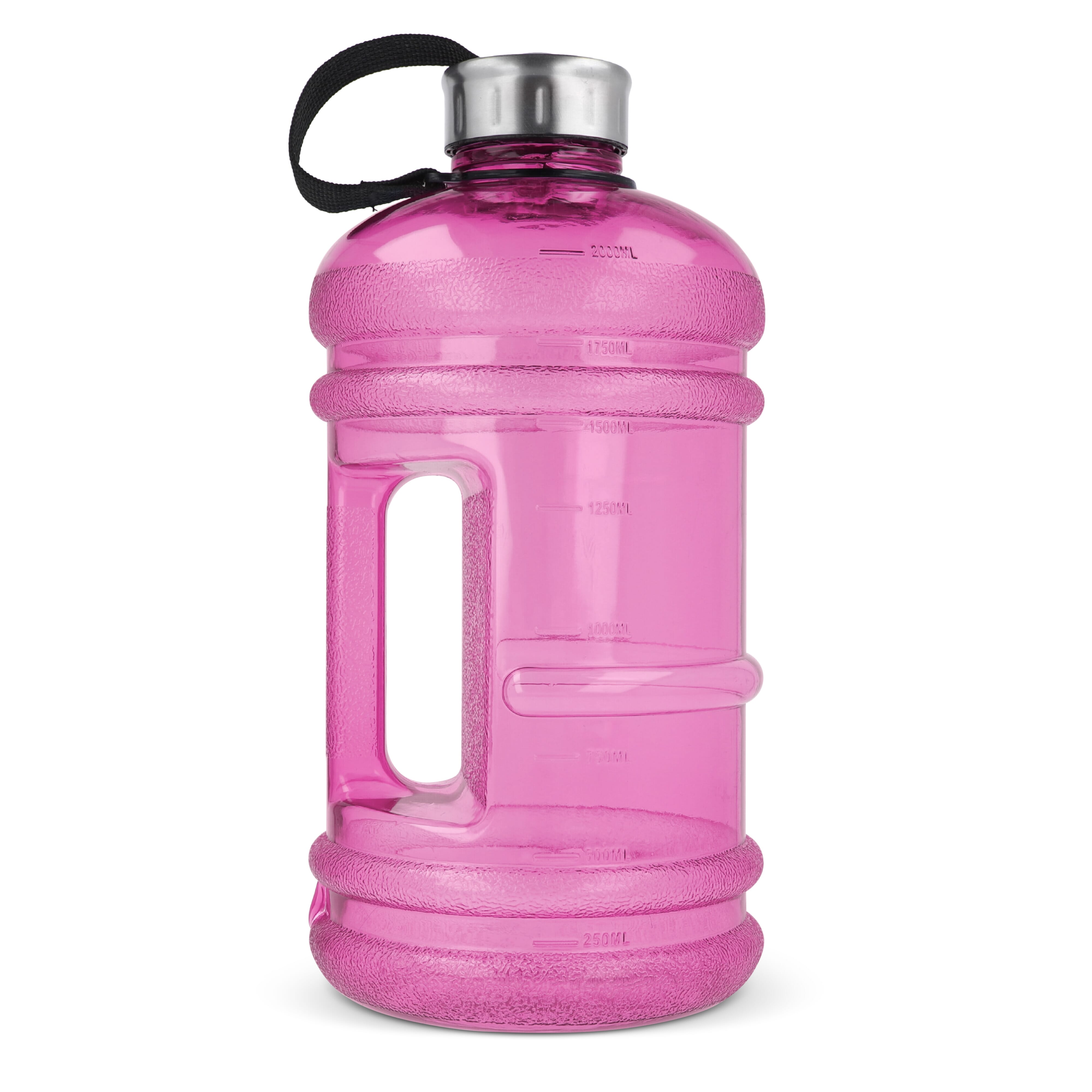 Trinkflasche 2,2 L XXL aus R-PETG, GRS-zertifiziert - bedruckbar