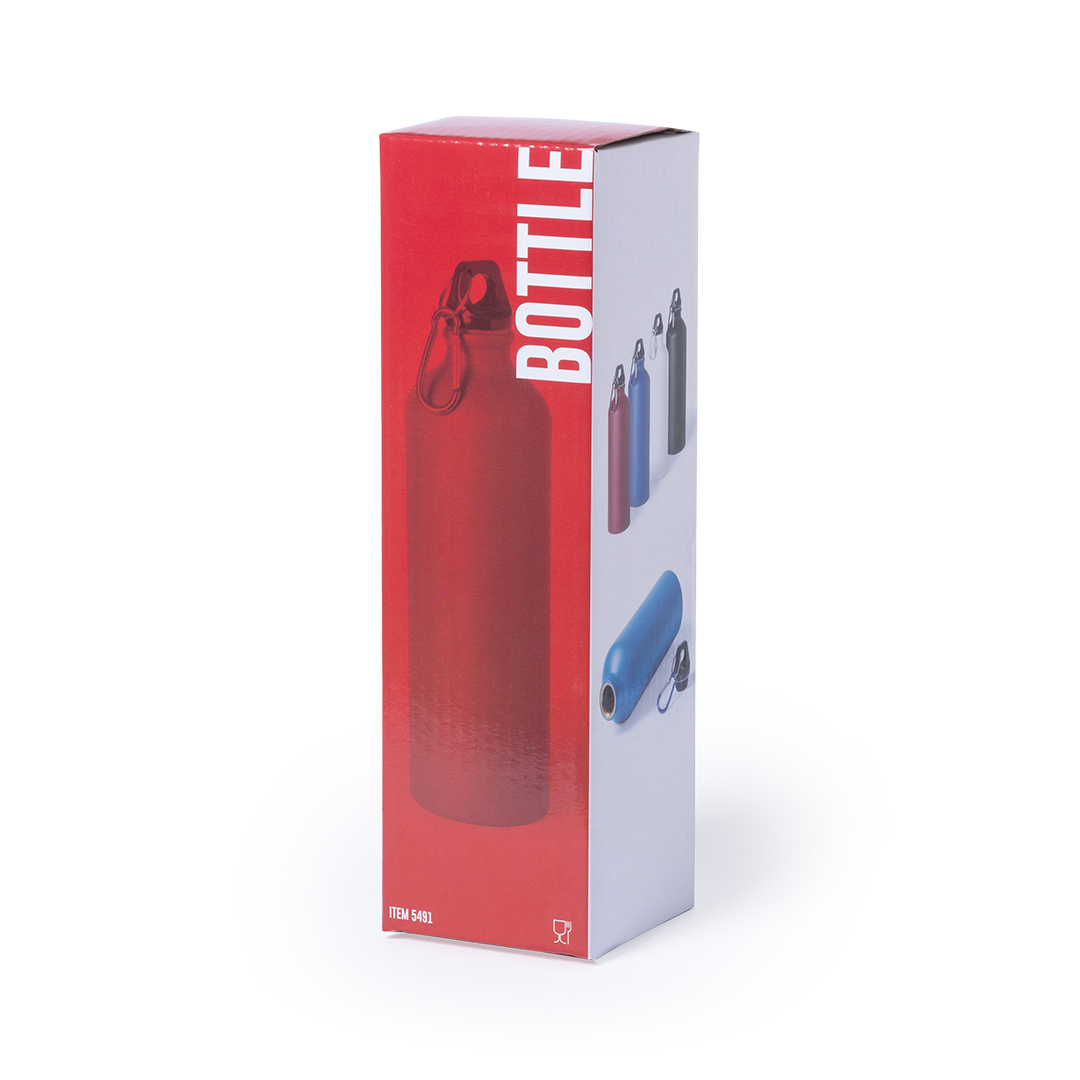 Aluminium-Trinkflasche Delby 800 ml mit Karabiner, bedruckbar