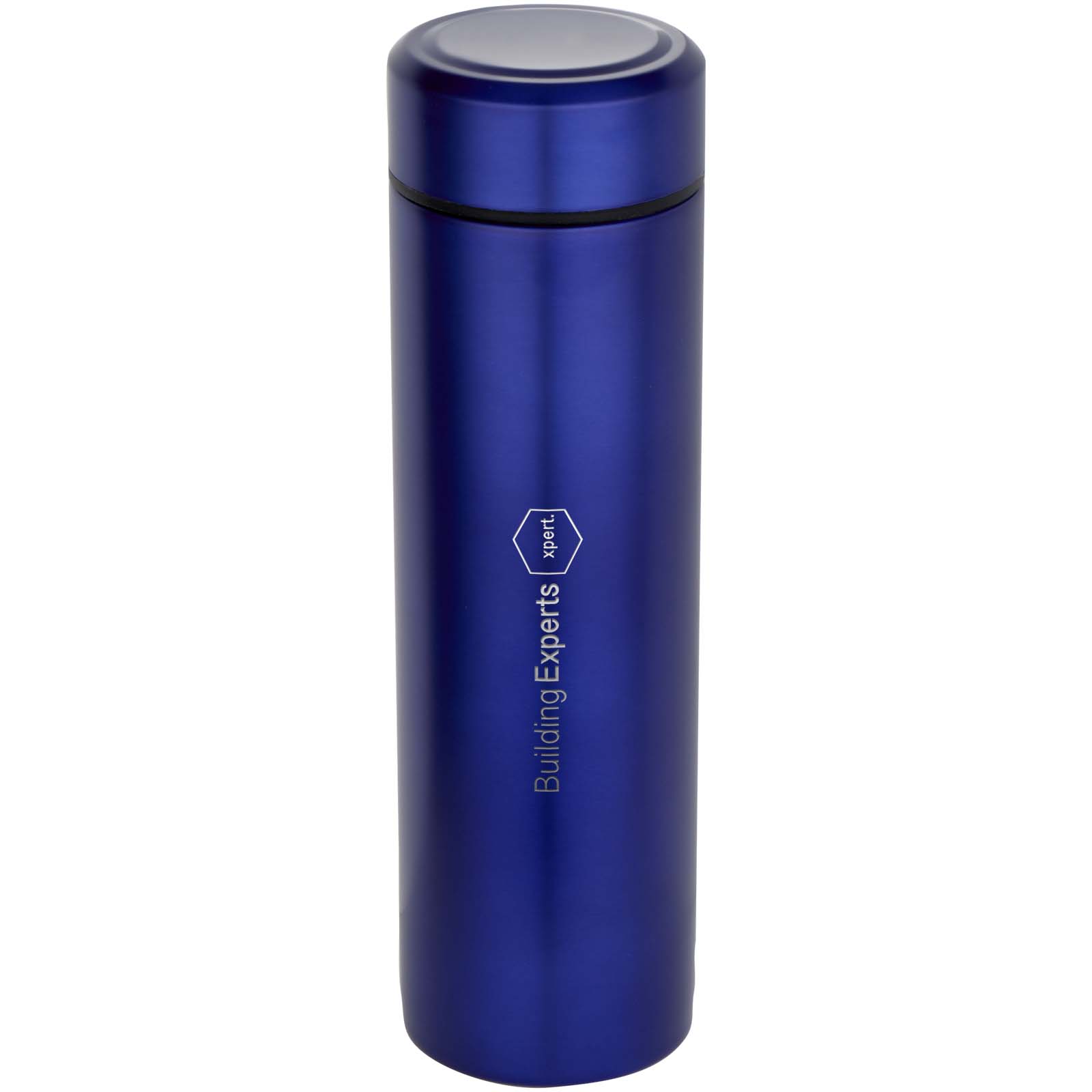 Edelstahl Isolierflasche 450 ml Taylor mit Teesieb – Doppelwand, bedruckbar