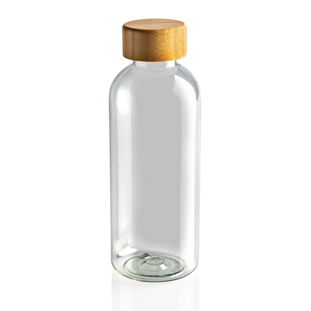 rPET Trinkflasche 660ml mit Bambus-Deckel zum Bedrucken | RCS