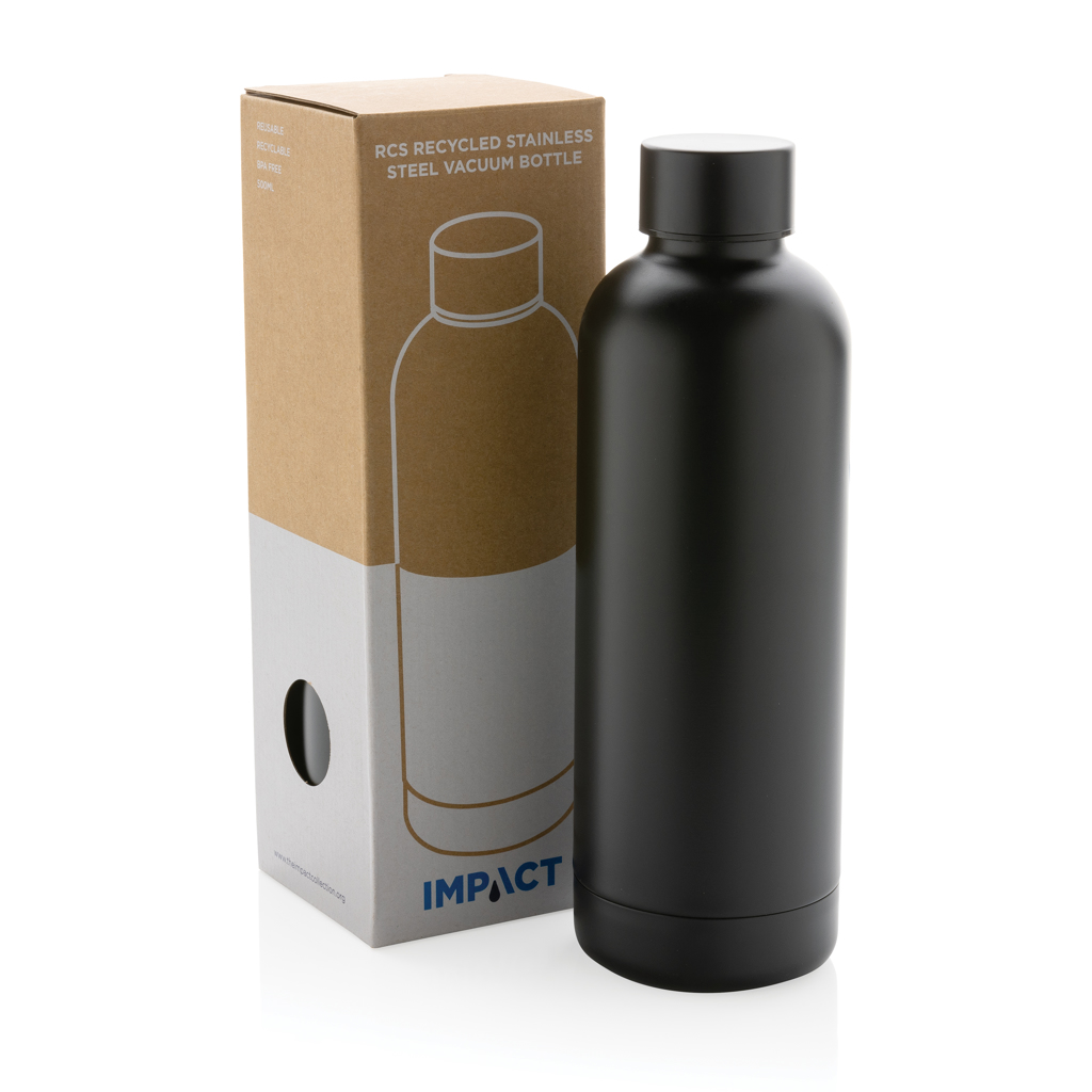 Impact Vakuumflasche 500 ml recycelter Edelstahl RCS – bedruckbar