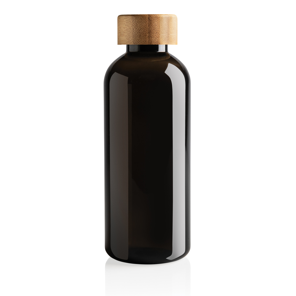 rPET Trinkflasche 660ml mit Bambus-Deckel zum Bedrucken | RCS