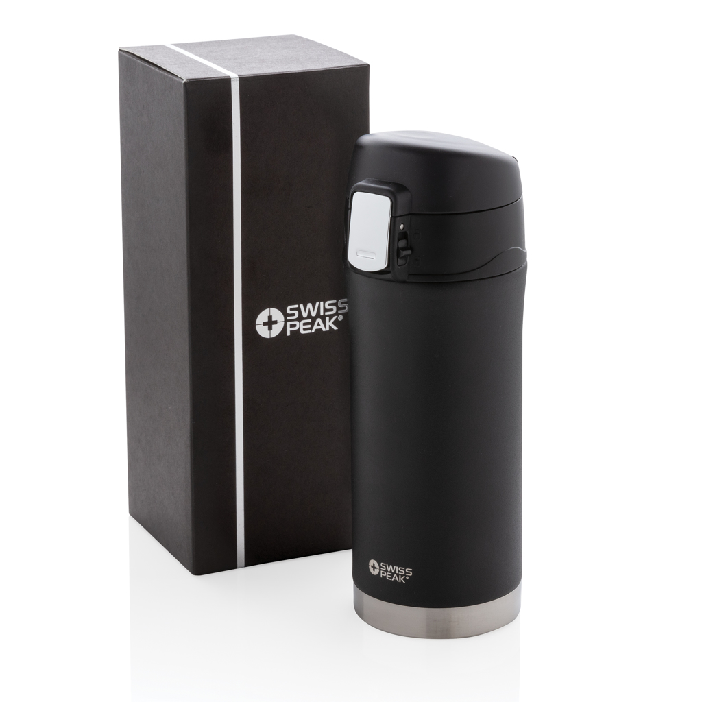 Vakuum-Becher Swiss Peak Elite 300ml Edelstahl, bedruckbar