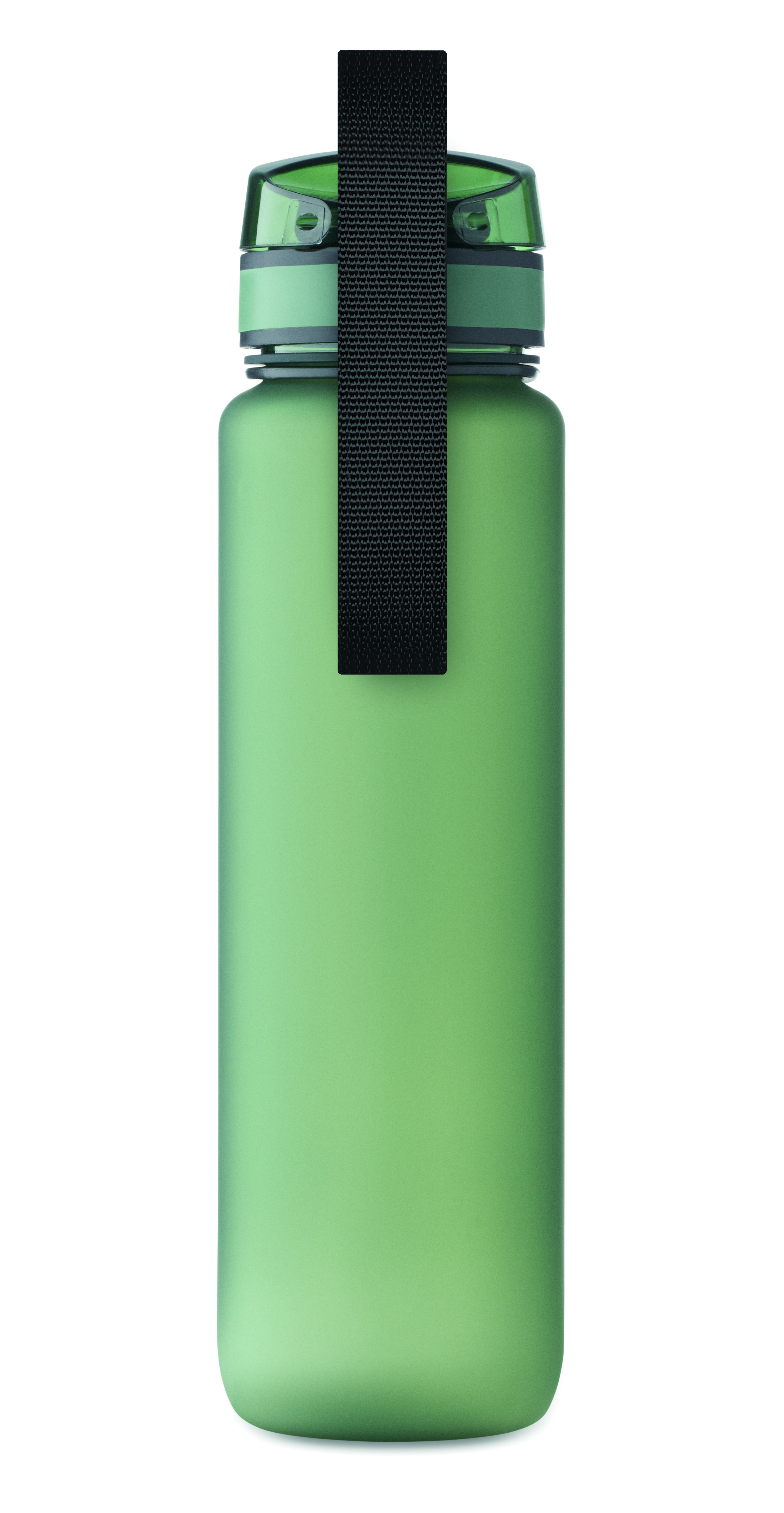 Sport-Trinkflasche RPET 1L ISFORDEN MARK – bedruckbar, mit Trageriemen