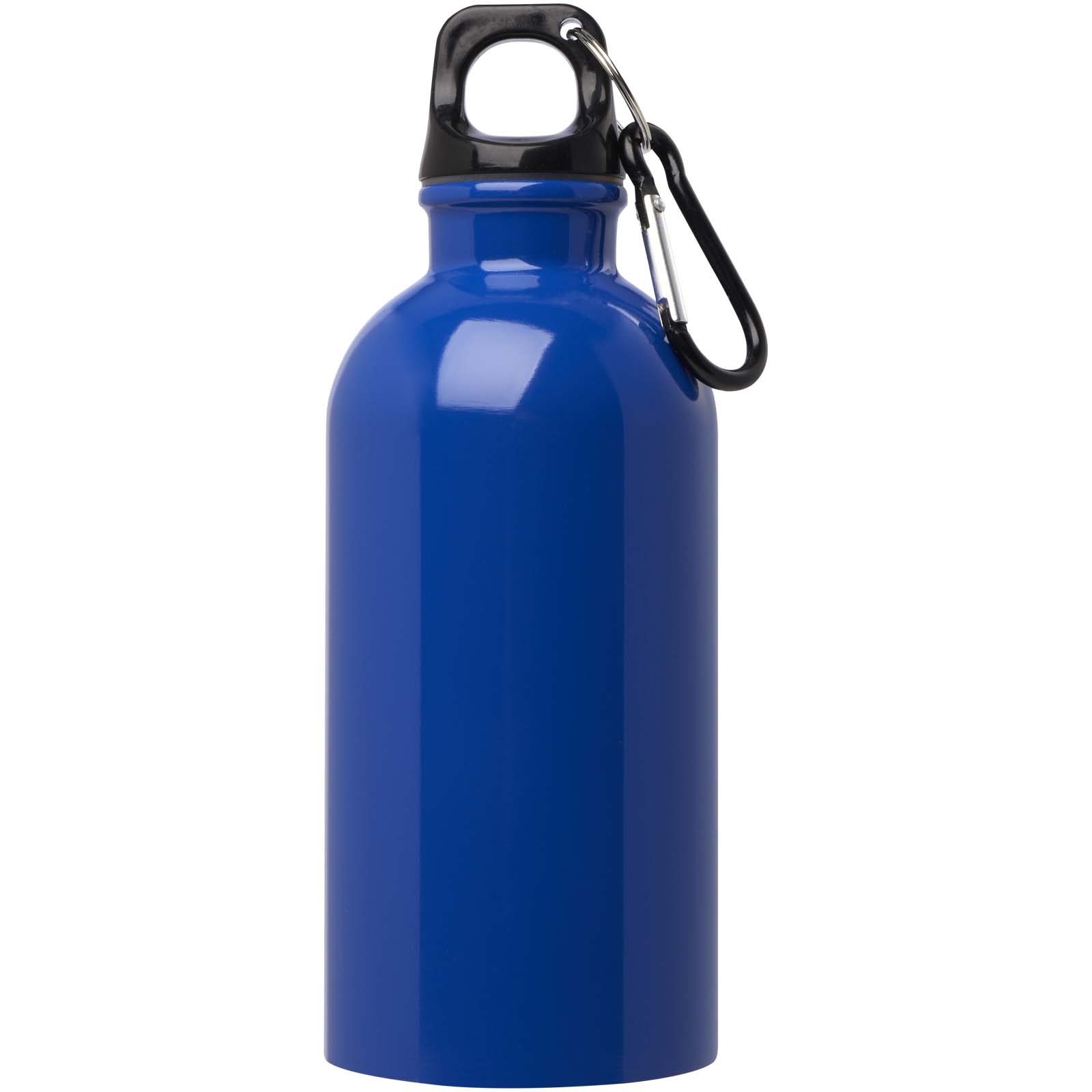 Edelstahl-Trinkflasche Oregon 400 ml, einwandig, mit Karabinerhaken