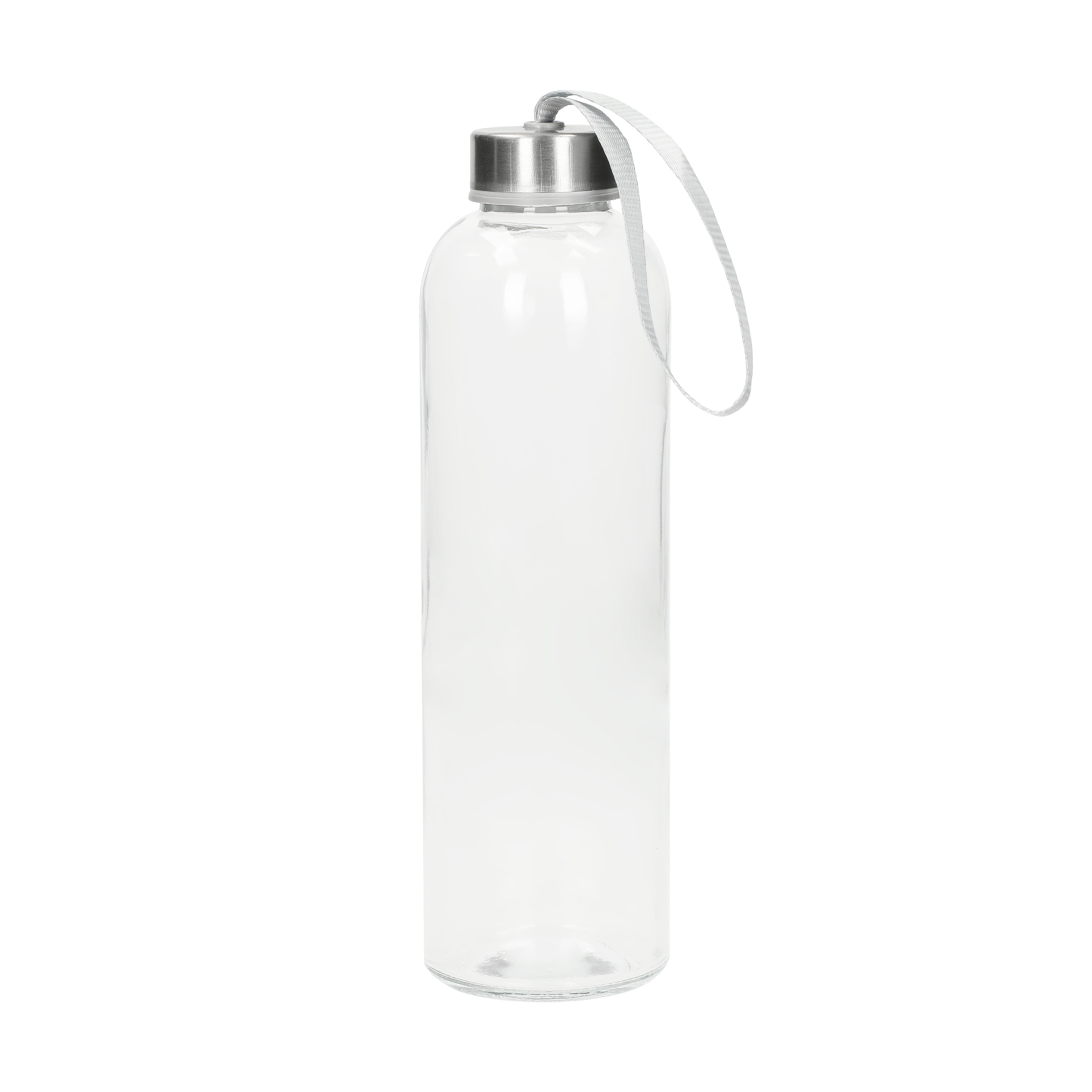 Glasflasche "Pure" 0,7l mit Hülle – Werbeflasche zum Bedrucken
