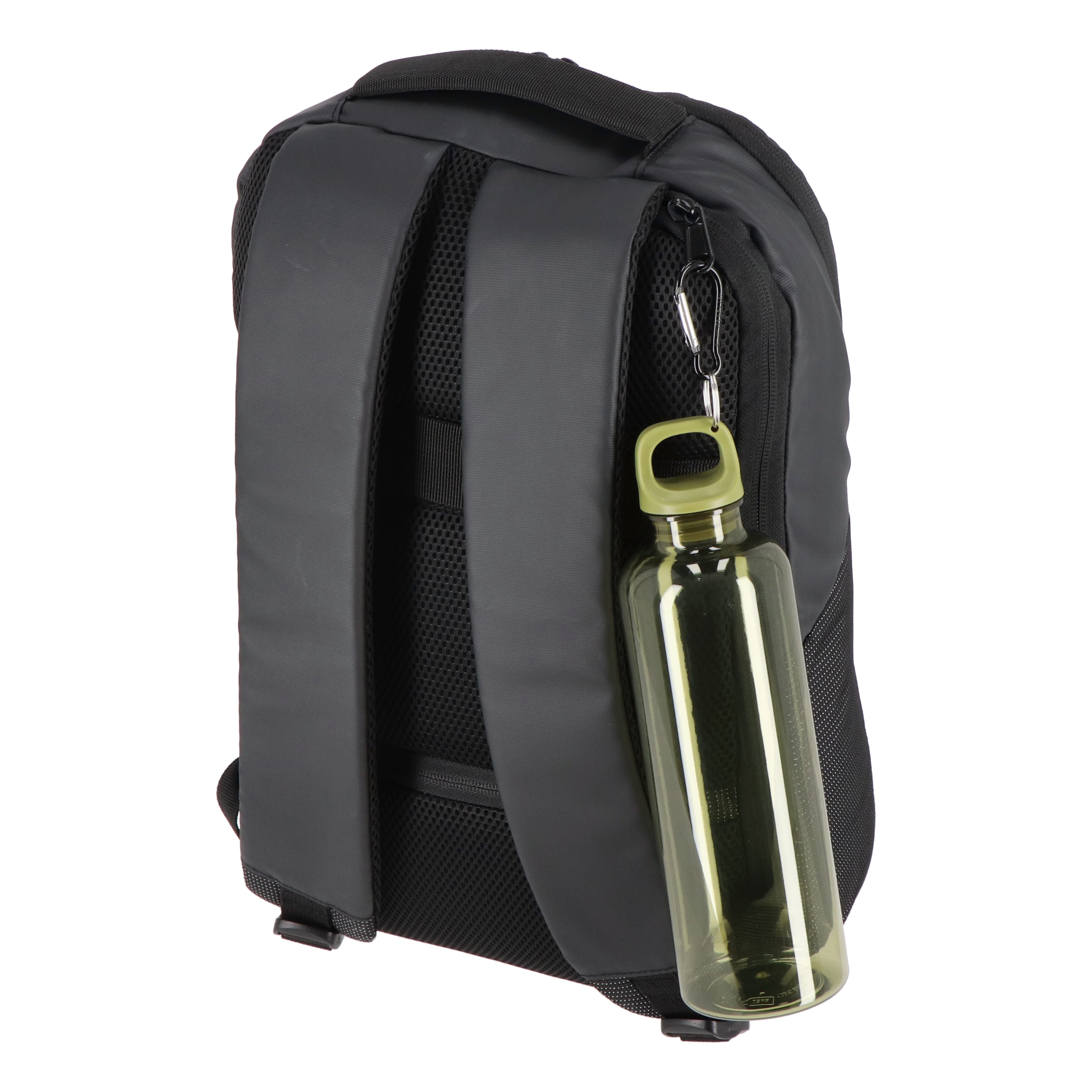 Trinkflasche R-PET 750 ml mit Karabiner – bedruckbar als Werbeartikel