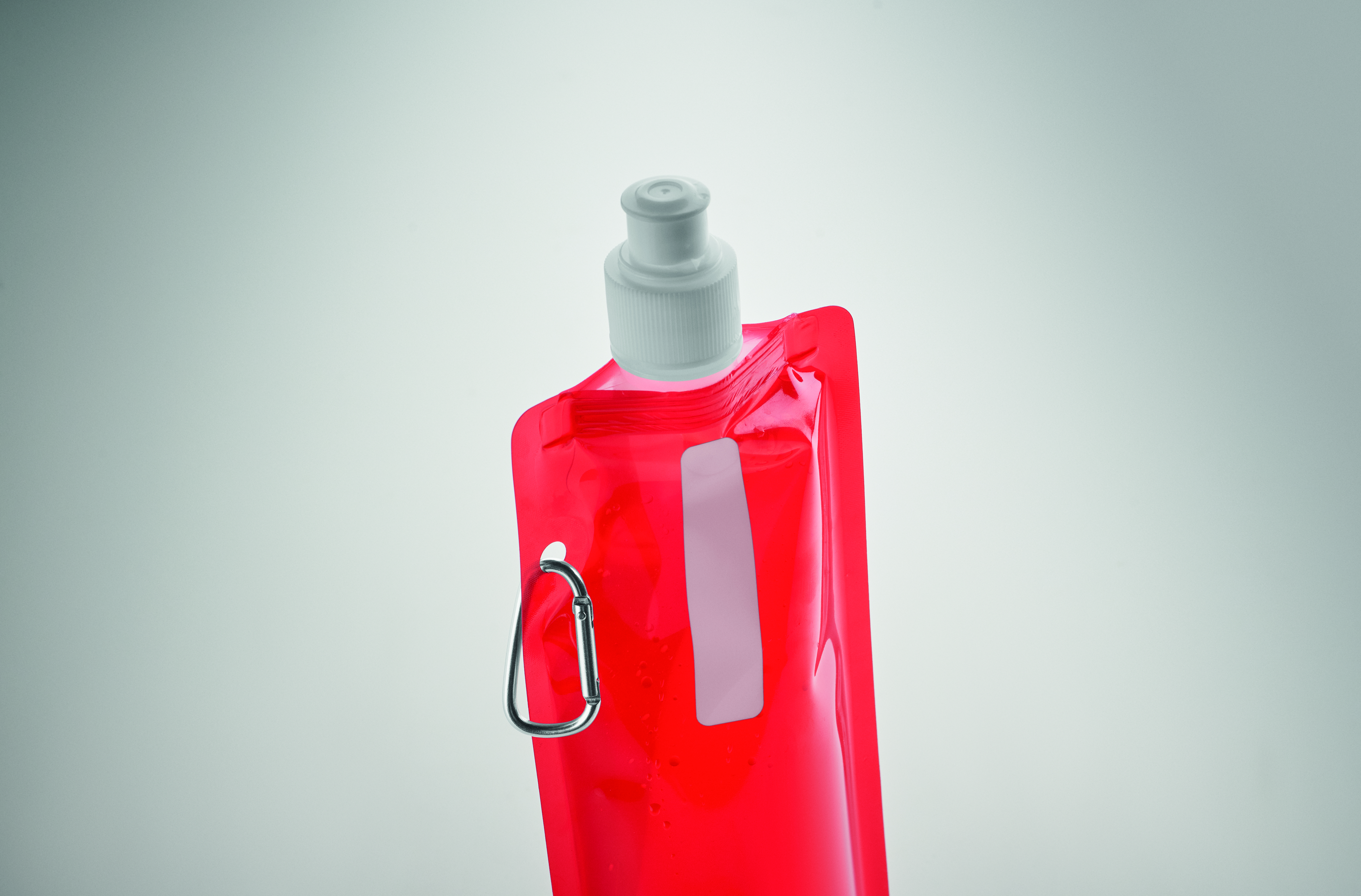 Faltbare Wasserflasche GATES aus PET, 480 ml – bedruckbar