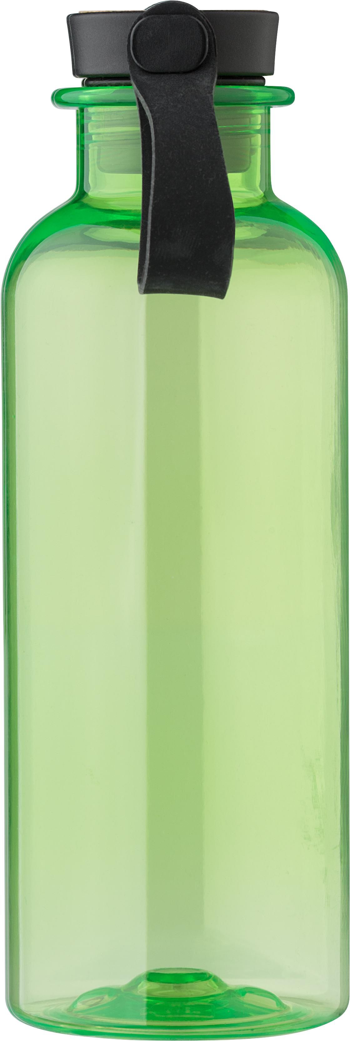 rPET-Trinkflasche 500 ml Laia – mit Bambusdeckel & Silikon-Tragegurt