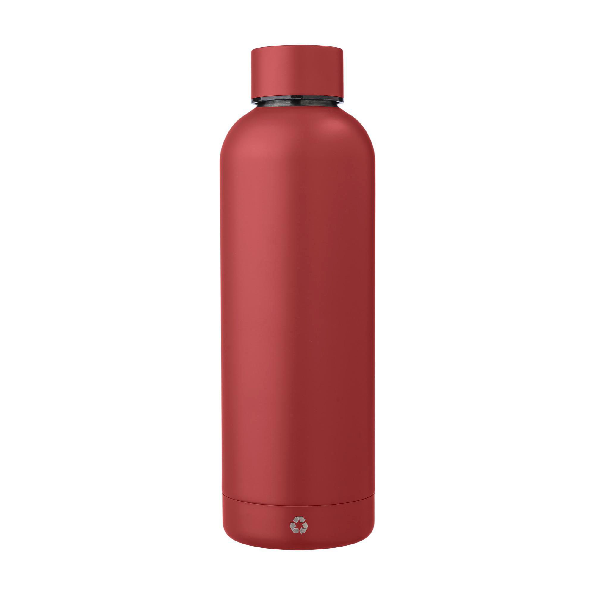 Edelstahl-Trinkflasche recycelt, 500 ml, doppelwandig, bedruckbar