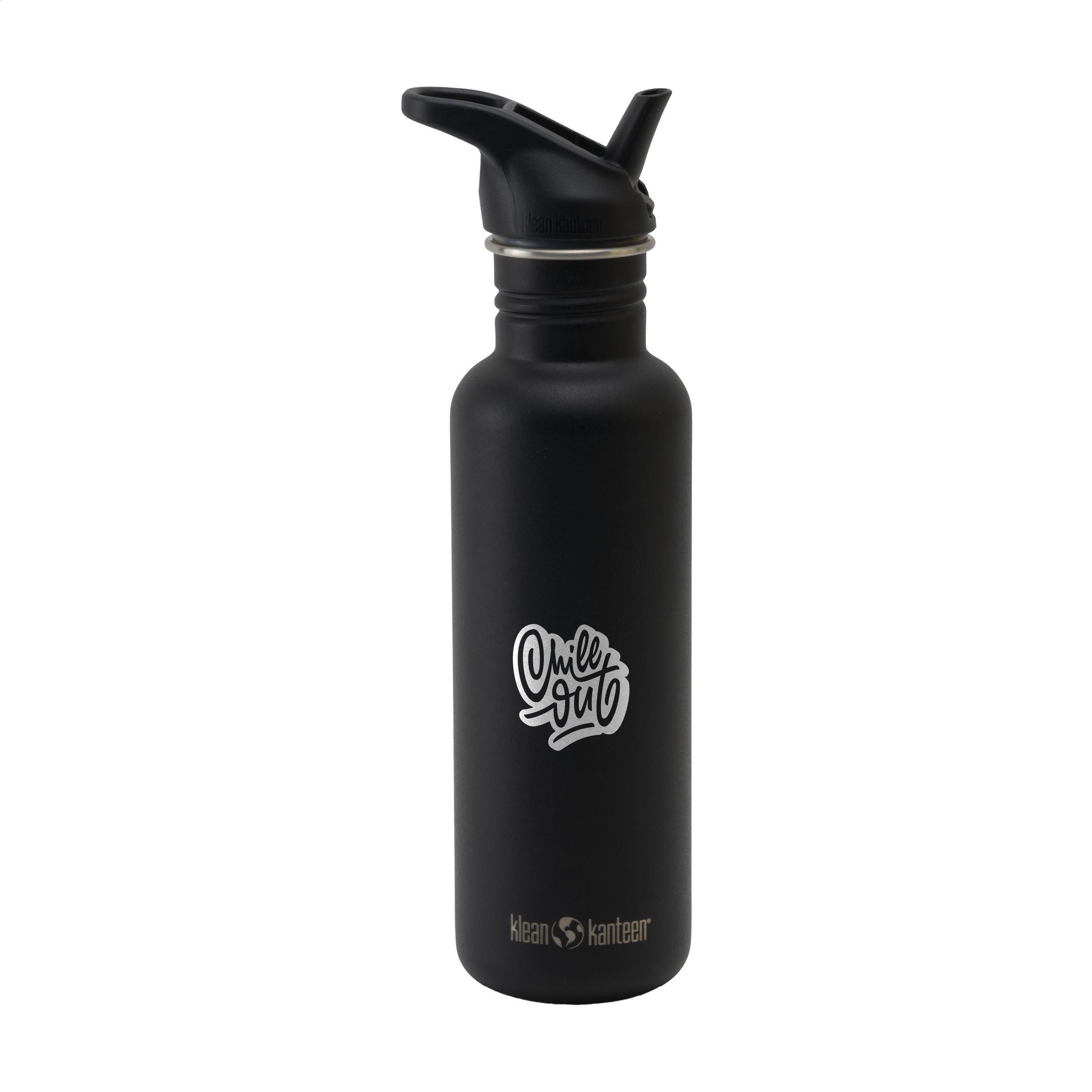 Klean Kanteen Classic Edelstahl-Trinkflasche 800 ml mit Sport Cap
