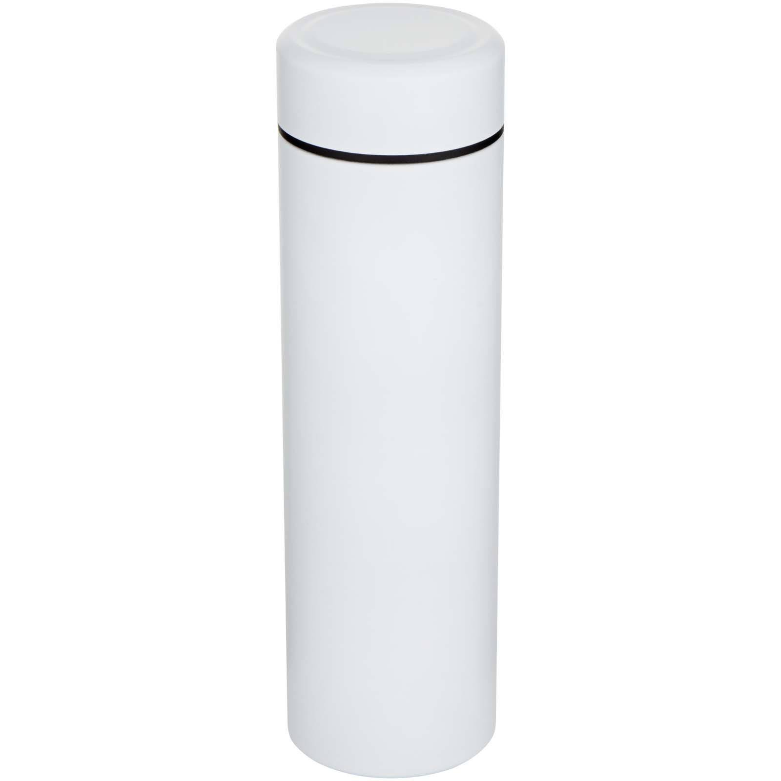 Edelstahl Isolierflasche 450 ml Taylor mit Teesieb – Doppelwand, bedruckbar