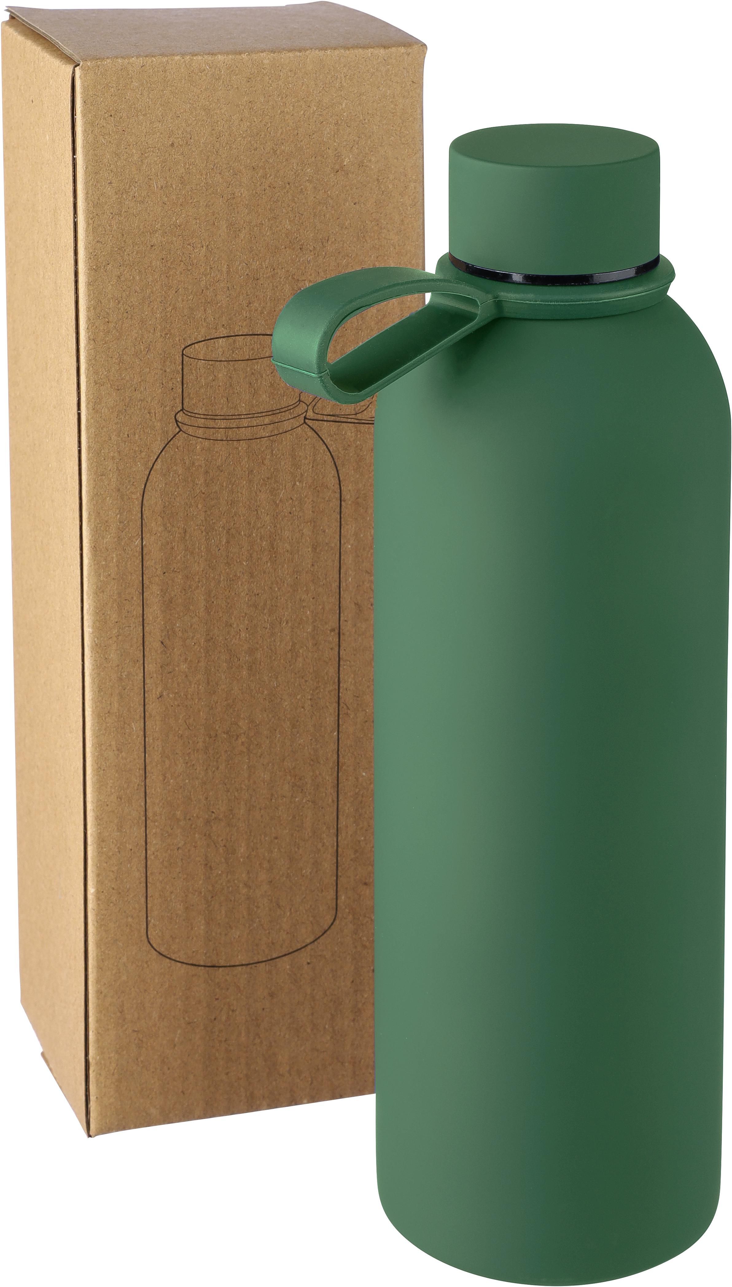 Edelstahl-Trinkflasche Sena 500 ml – doppelwandig, recycelt, bedruckbar