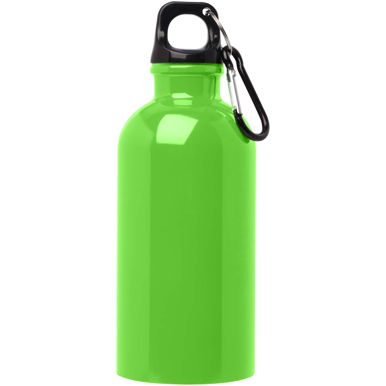 Edelstahl-Trinkflasche Oregon 400 ml, einwandig, mit Karabinerhaken