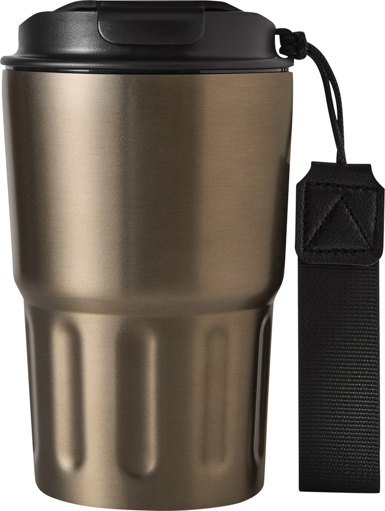 Vakuum-Trinkbecher TRAVEL MUG Edelstahl 400 ml, doppelwandig – bedruckbar