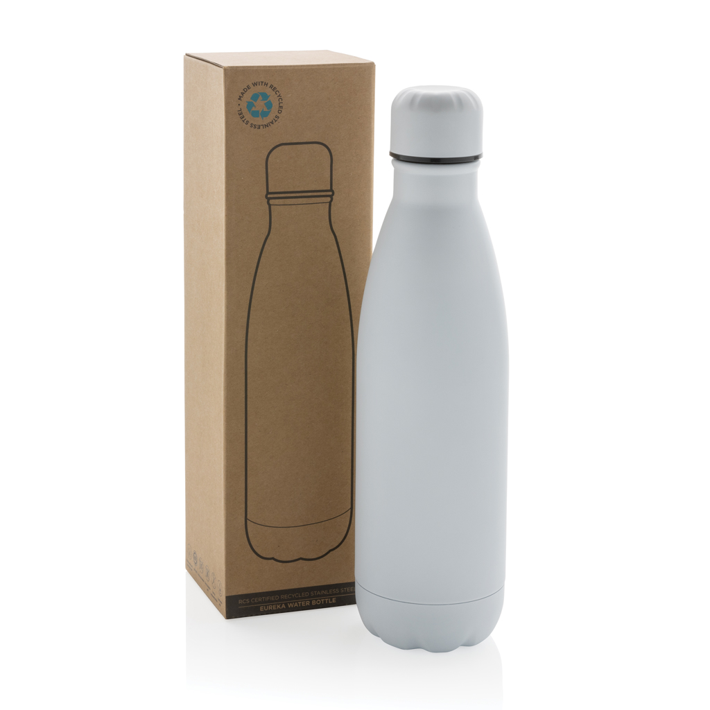 Trinkflasche Eureka Edelstahl 500 ml, RCS-recycelt, bedruckbar