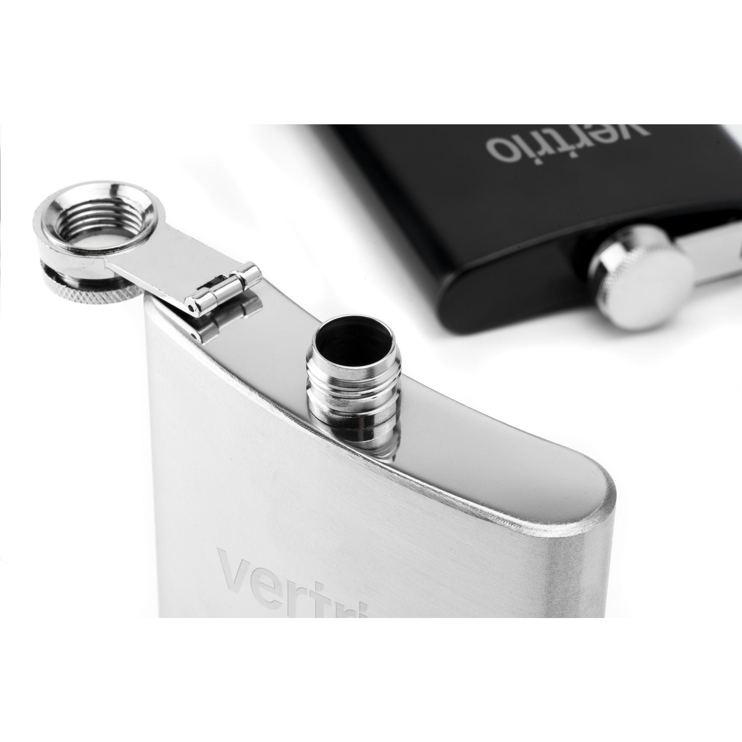 Flachmann HipFlask 200 ml Edelstahl, gebürstet – bedruckbar
